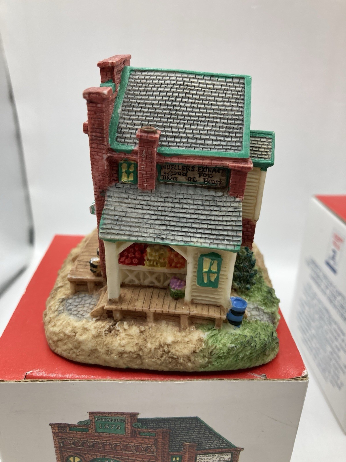 Liberty Falls Americana Collection 3 Mini Village Cottages Barber Shop Grocery +