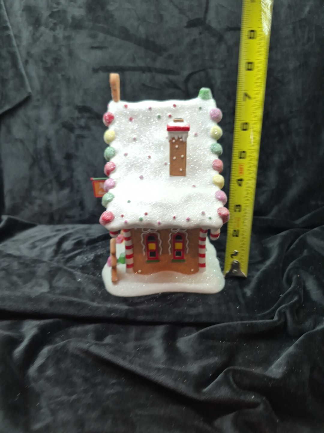 Dept 56 2023 Mickeys Gingerbread Gumdrop House Porcelain With Light Cord