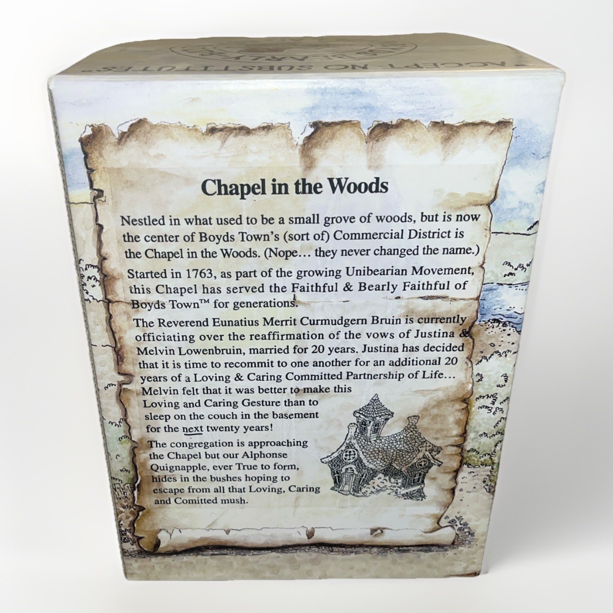 Vintage Boyds Bearly-Built Villages Boyd Town / Chapel In The Woods – New