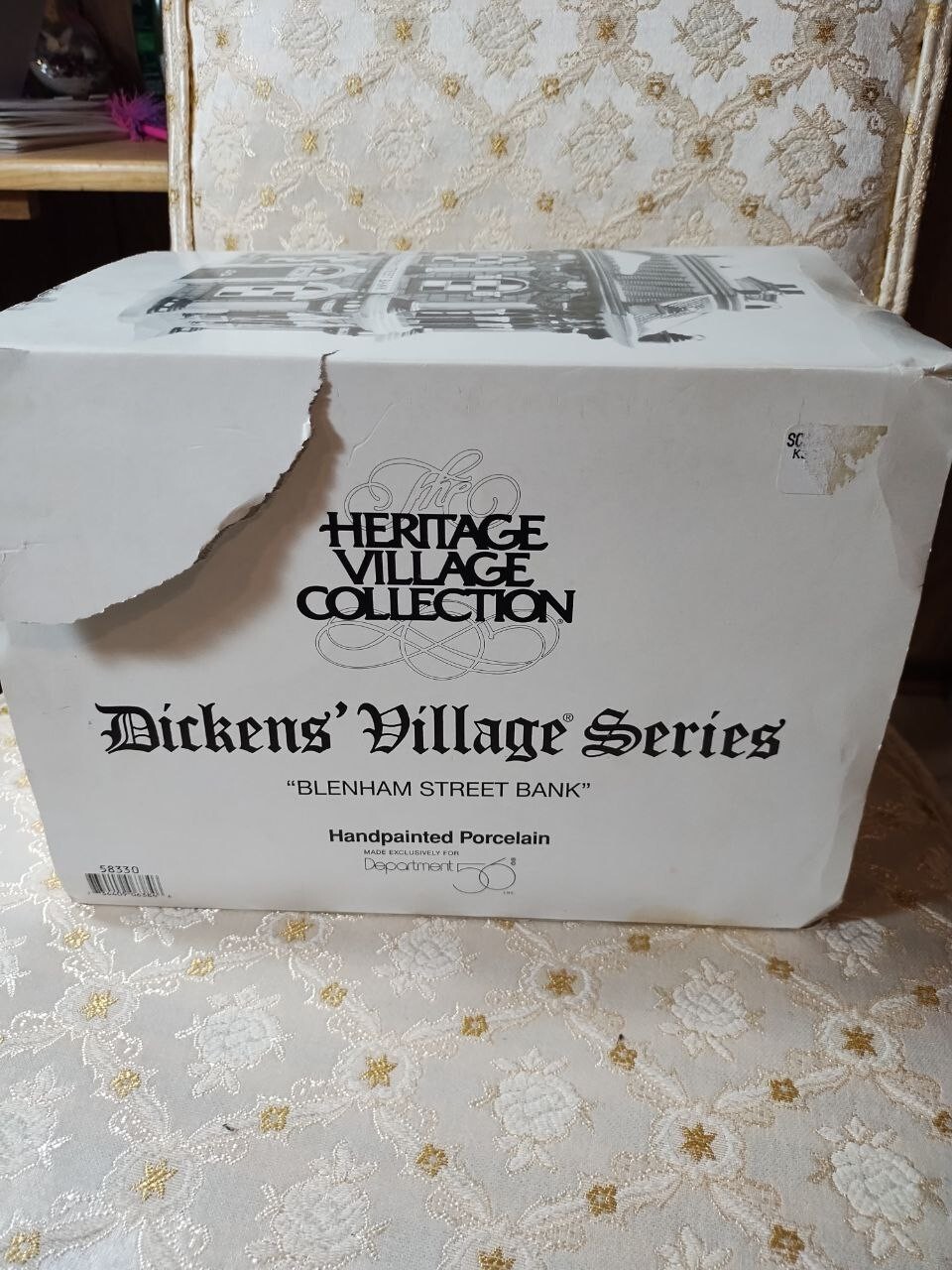 Dept 56 Heritage Village Collection Dickens Village Series “Blenham Street Bank”