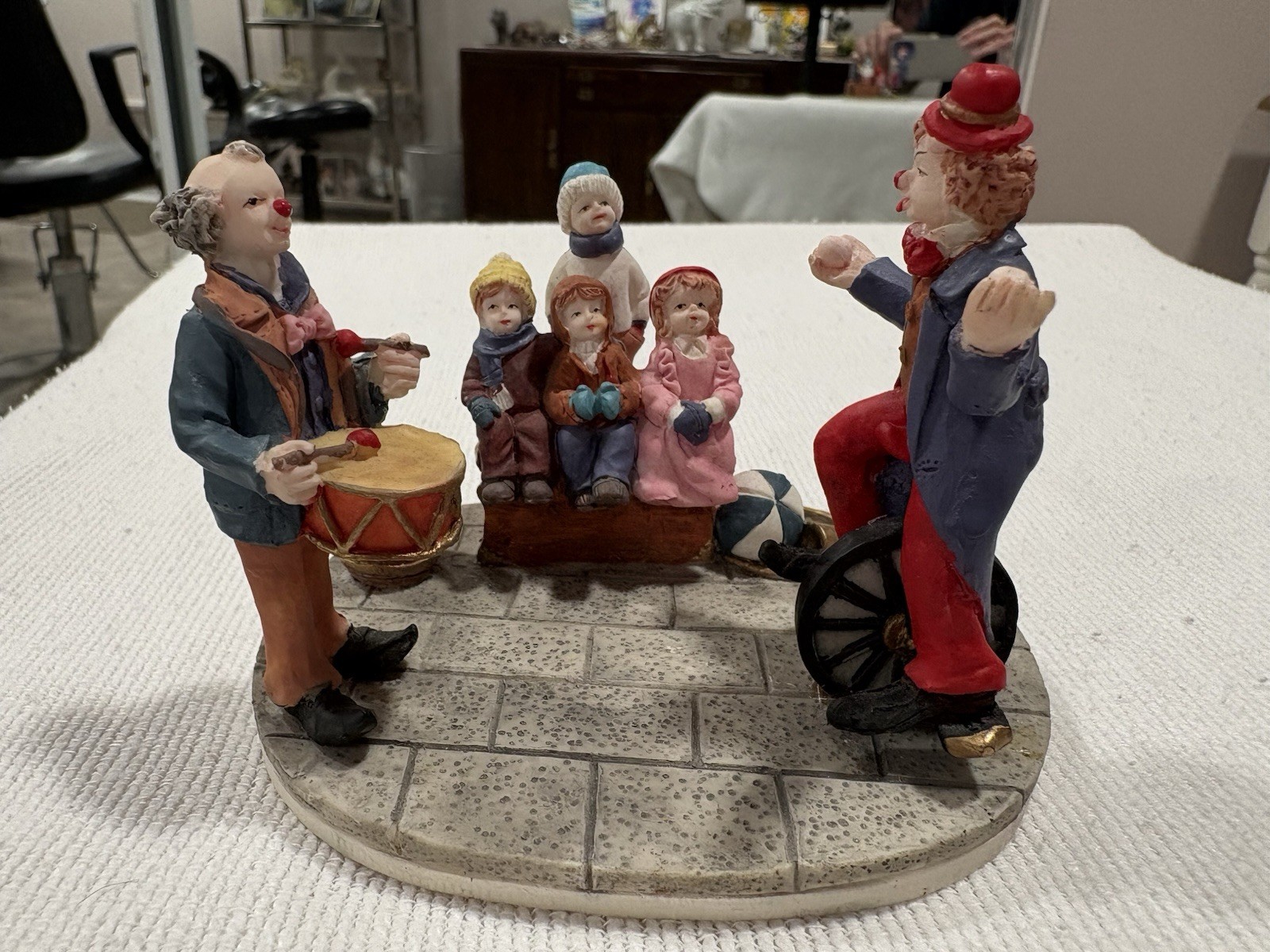 Lemax Carnival Village Clowns & Kids Rare