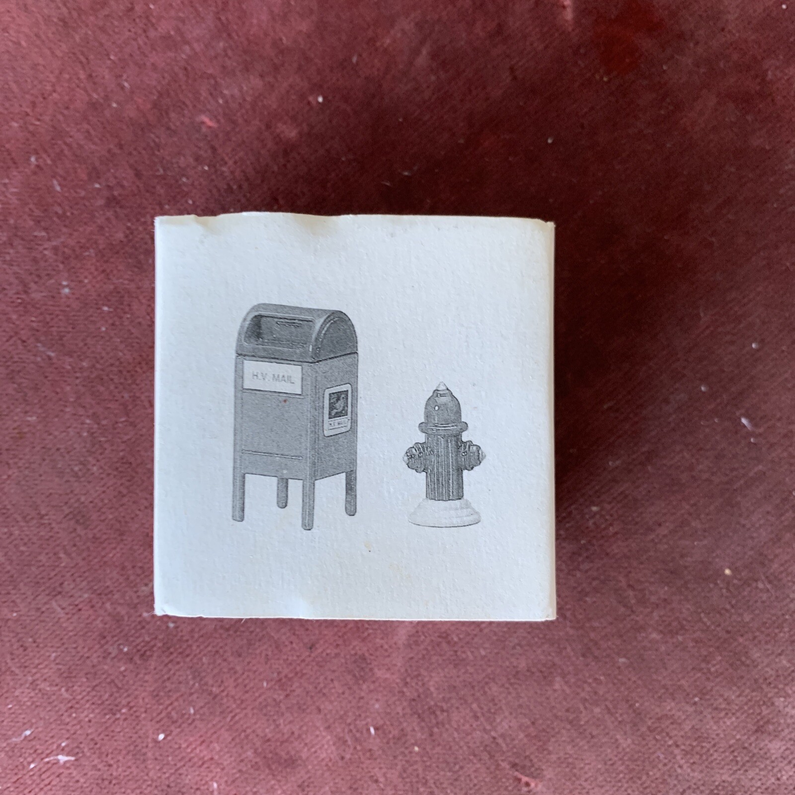Dept 56 The Original Snow Village “Fire Hydrant & Mailbox” 1.5 Inches, # 5214-0