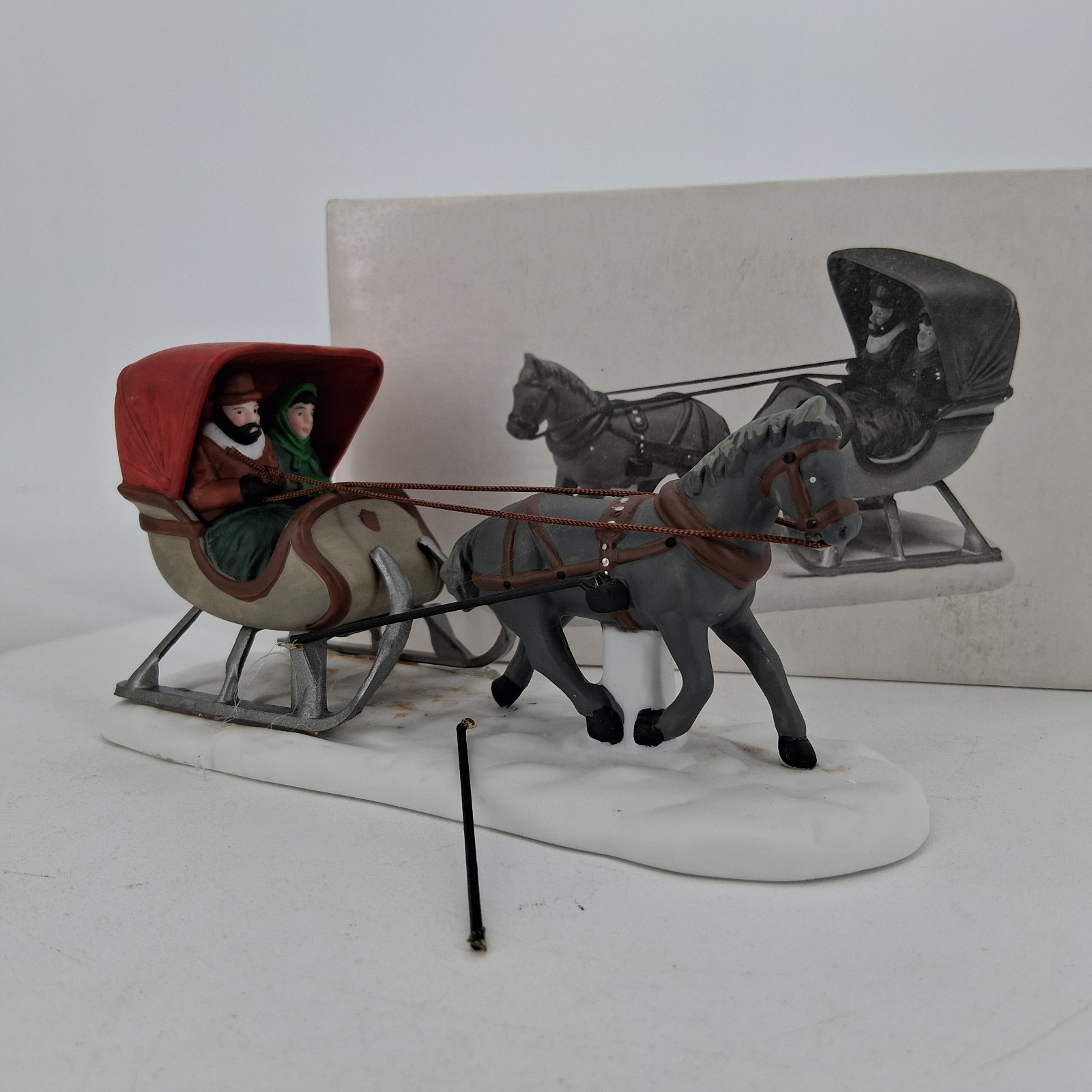 Dept 56 Heritage Village Collection “One Horse Open Sleigh” #5982-0 for REPAIR
