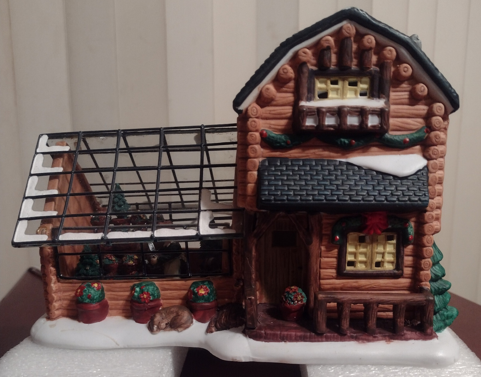 Santa’s Workbench Interior Views series “Blossom Row Nursery” Christmas display