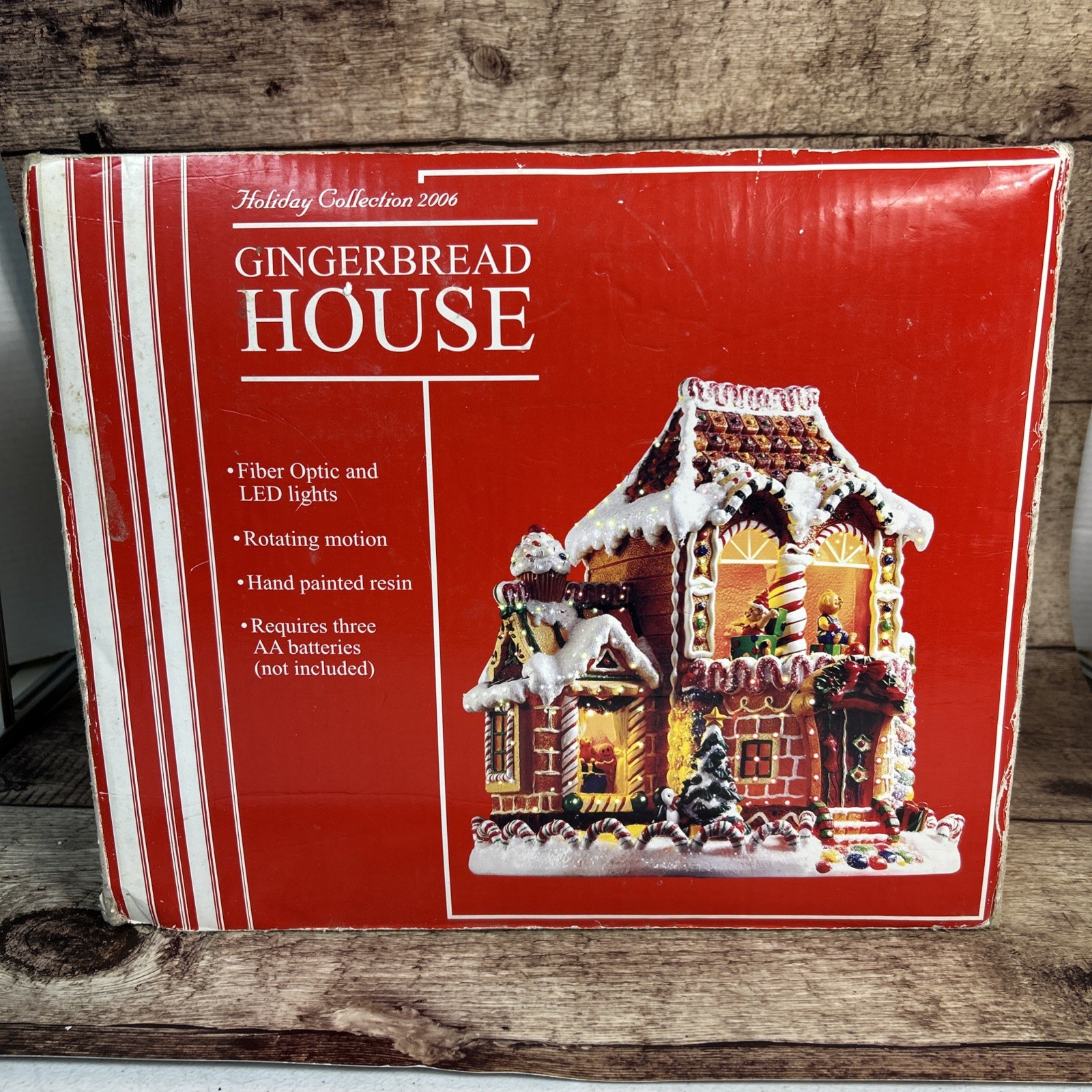 Holiday Collection 2006 Christmas Gingerbread House With Fiber Optic LED Lights