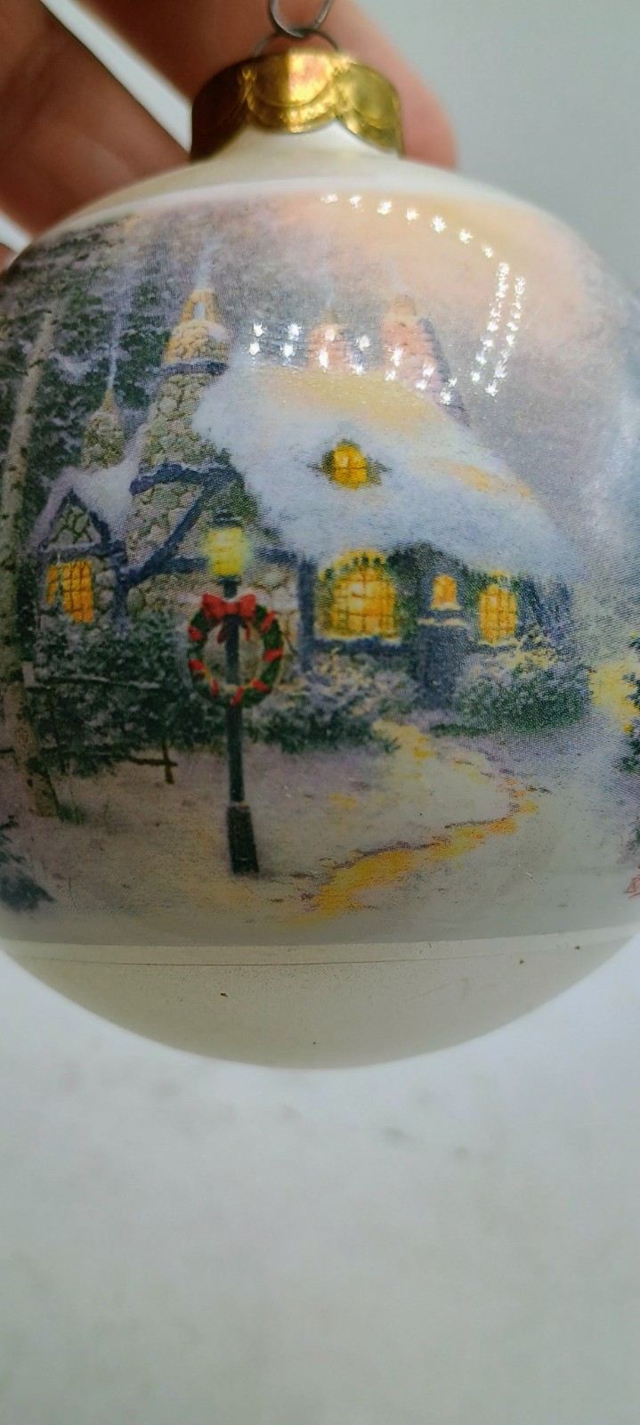 2003 Thomas Kinkade Christmas Bulbs Limited Edition With Bible Verse And…