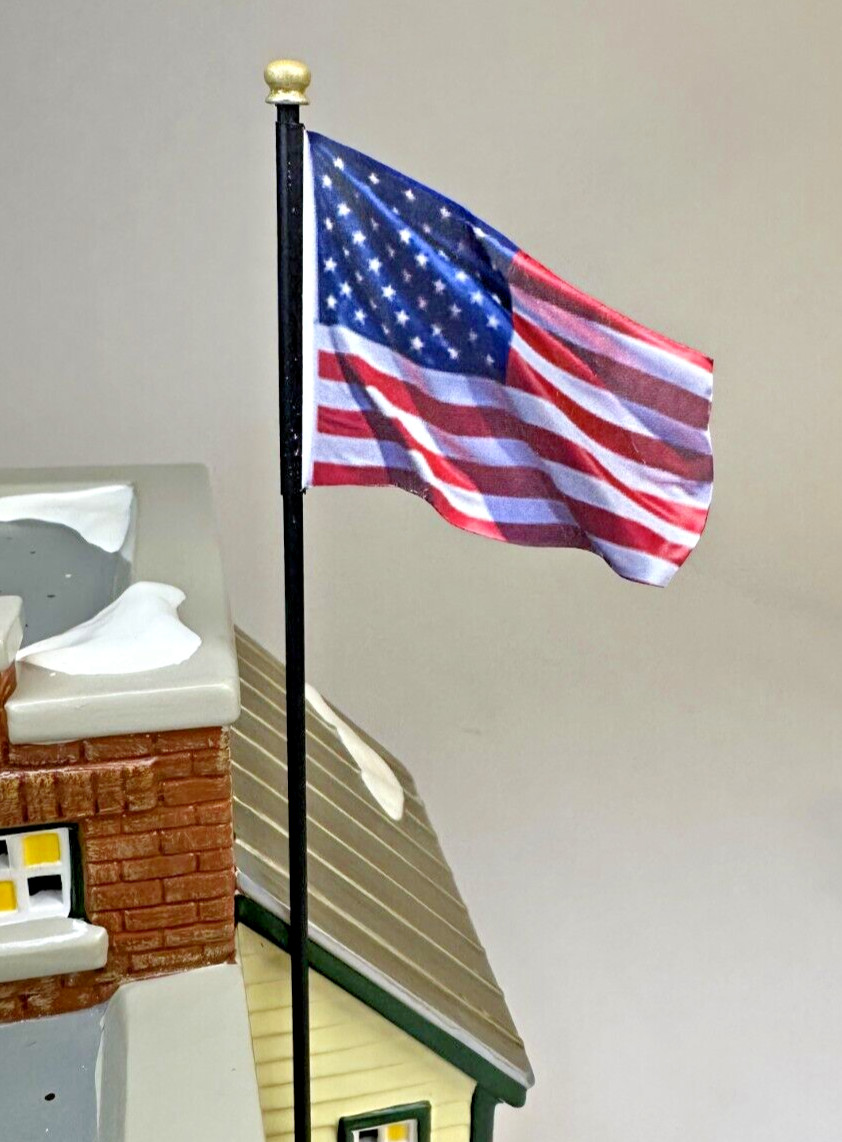 Dept 56 John Deere Abner’s implement Co Custom Replacement American Flag Pole