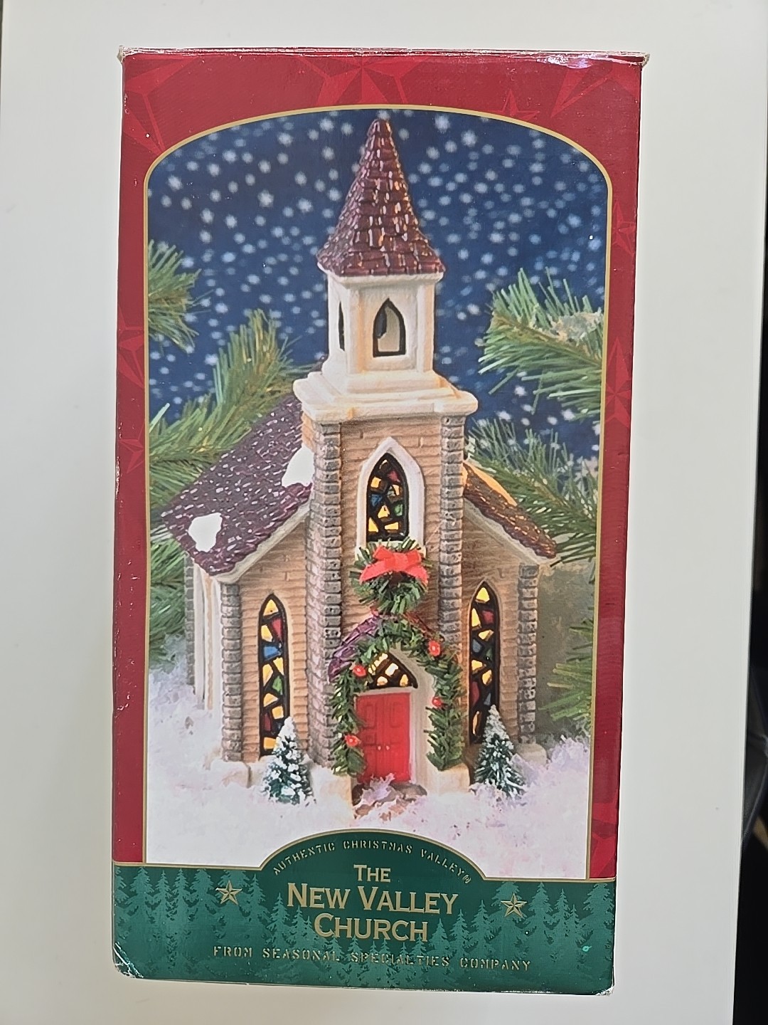 1995 Christmas Valley The New Valley Church Seasonal Specialties Illuminated