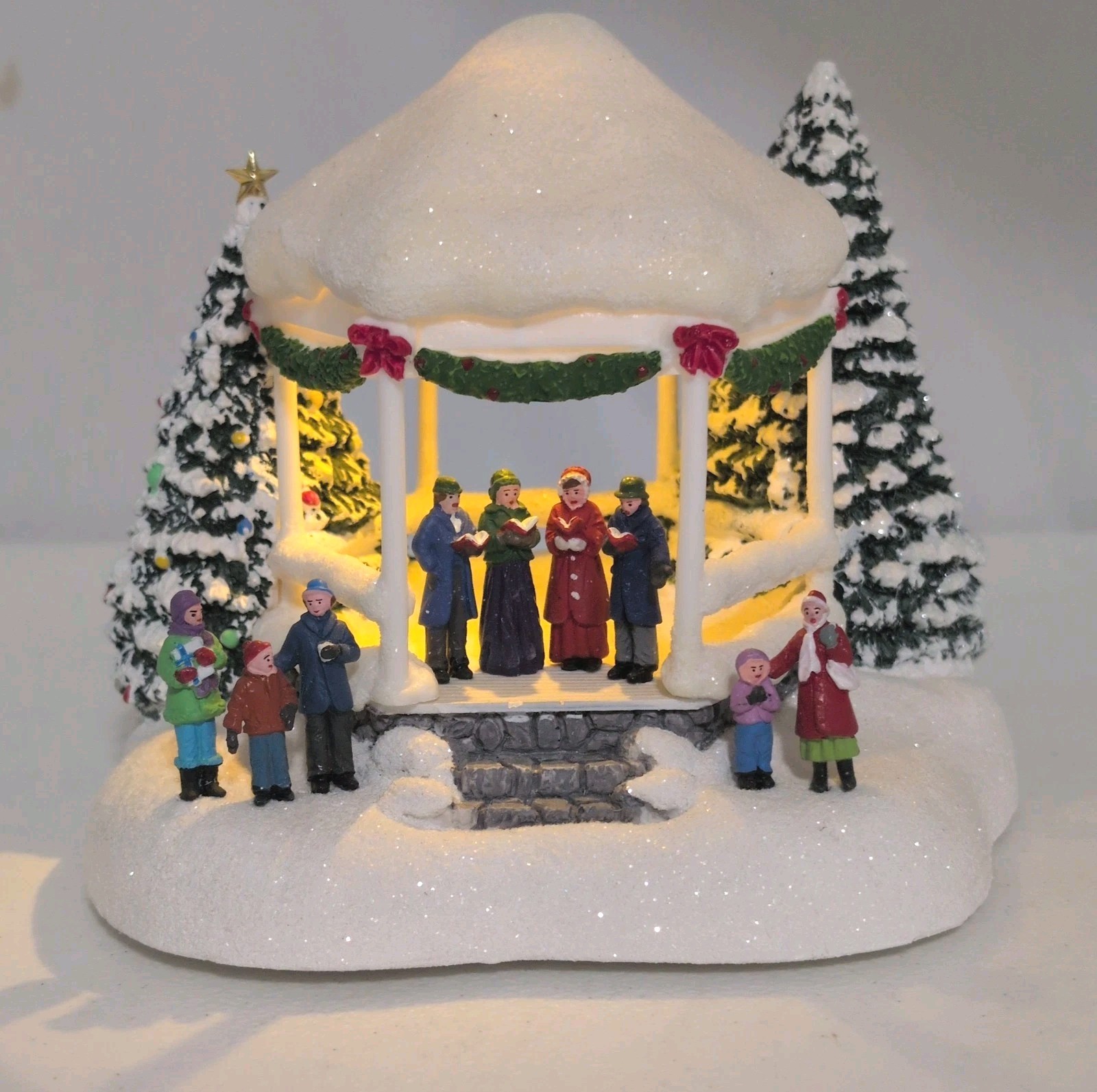 Thomas Kinkade Sweet Sounds Of Christmas Lighted Carolers Gazebo 2023 Teleflora
