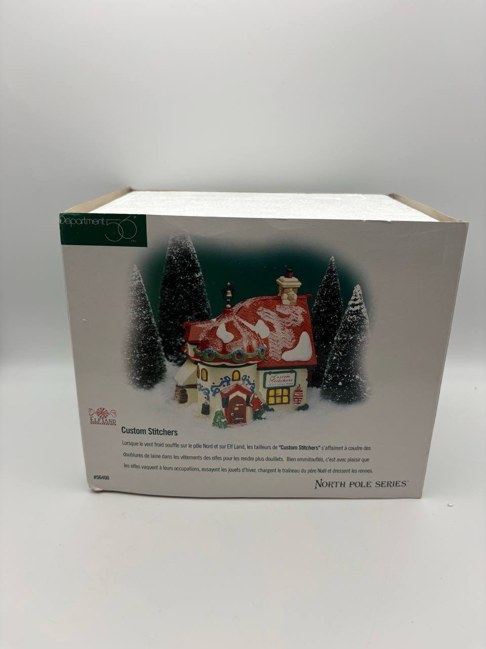Department 56 Custom Stitchers Elf Land North Pole Series Box
