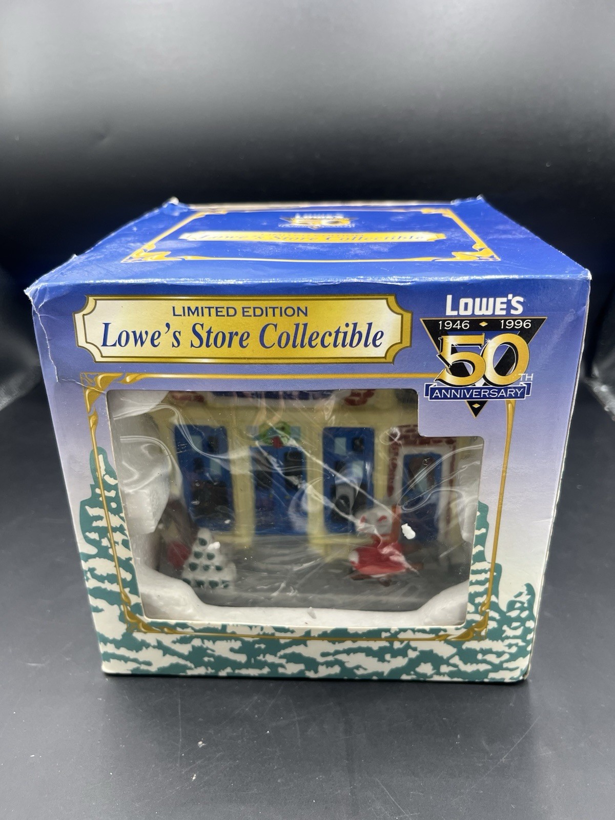 1996 Lowes Store For Christmas Village 50th Anniversary Ltd Edition Lights Up