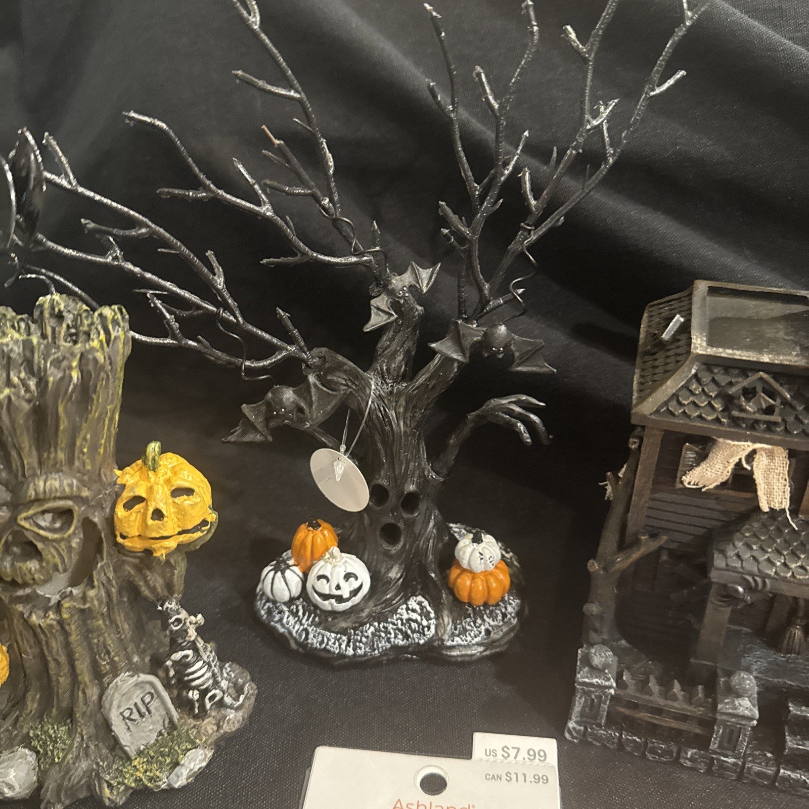 Michaels Ashland Tiny Treasures Halloween Miniature Village Accessory Lot 9pc
