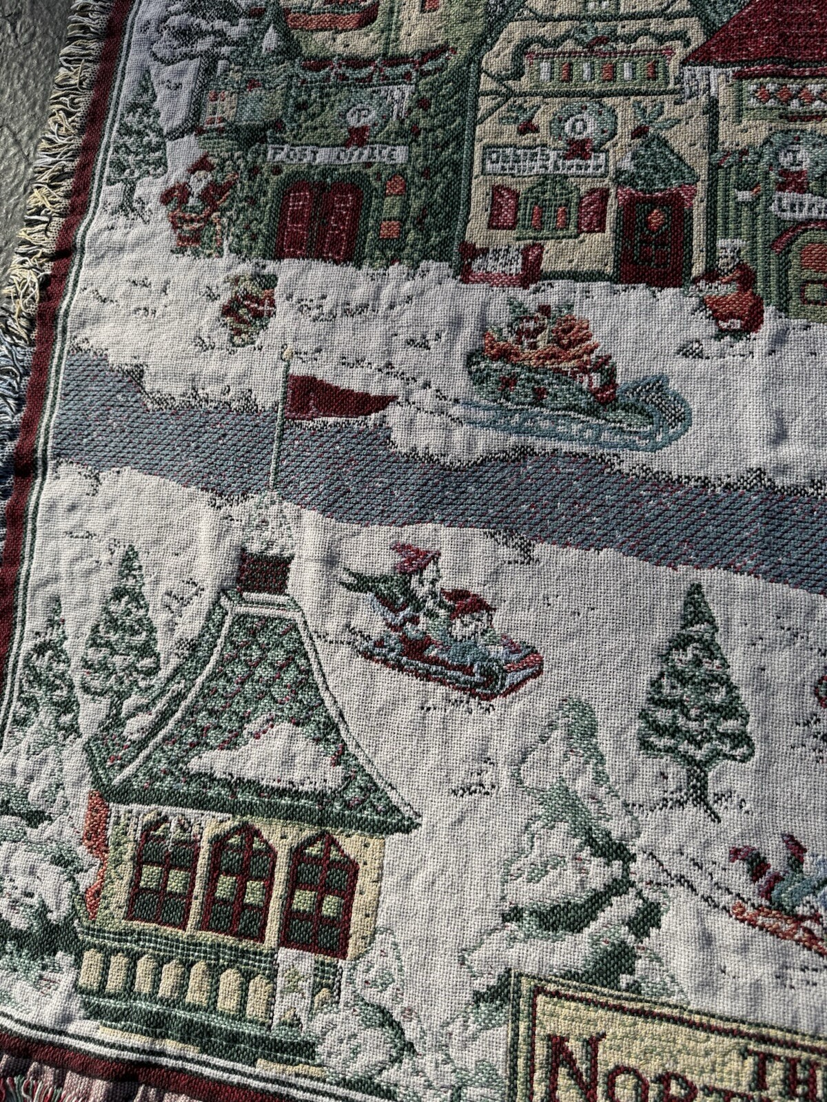 Vintage Christmas Throw