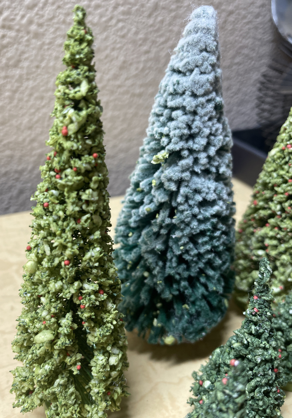 Vintage Pine Tree Christmas Collection Foam Varied Greens & Sizes Dept 56 + More