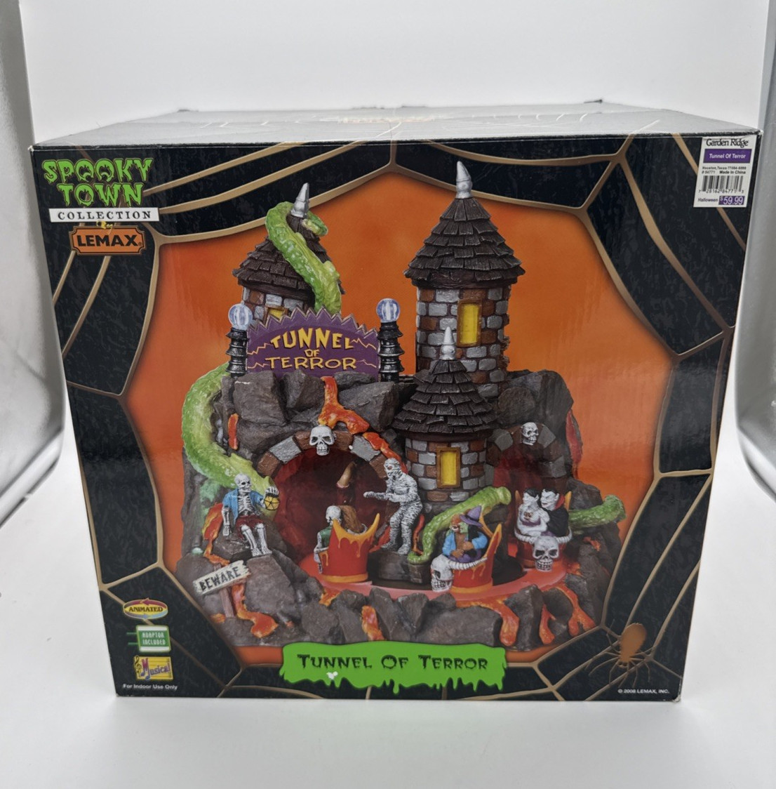 Lemax Spooky Town Illuminated Tunnel of Terror Halloween Village Boxed See Video