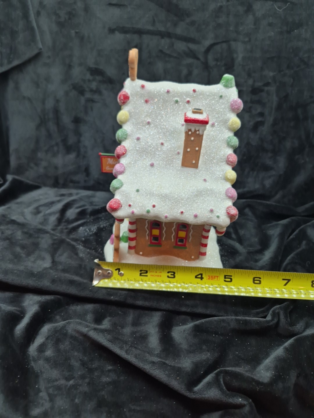 Dept 56 2023 Mickeys Gingerbread Gumdrop House Porcelain With Light Cord