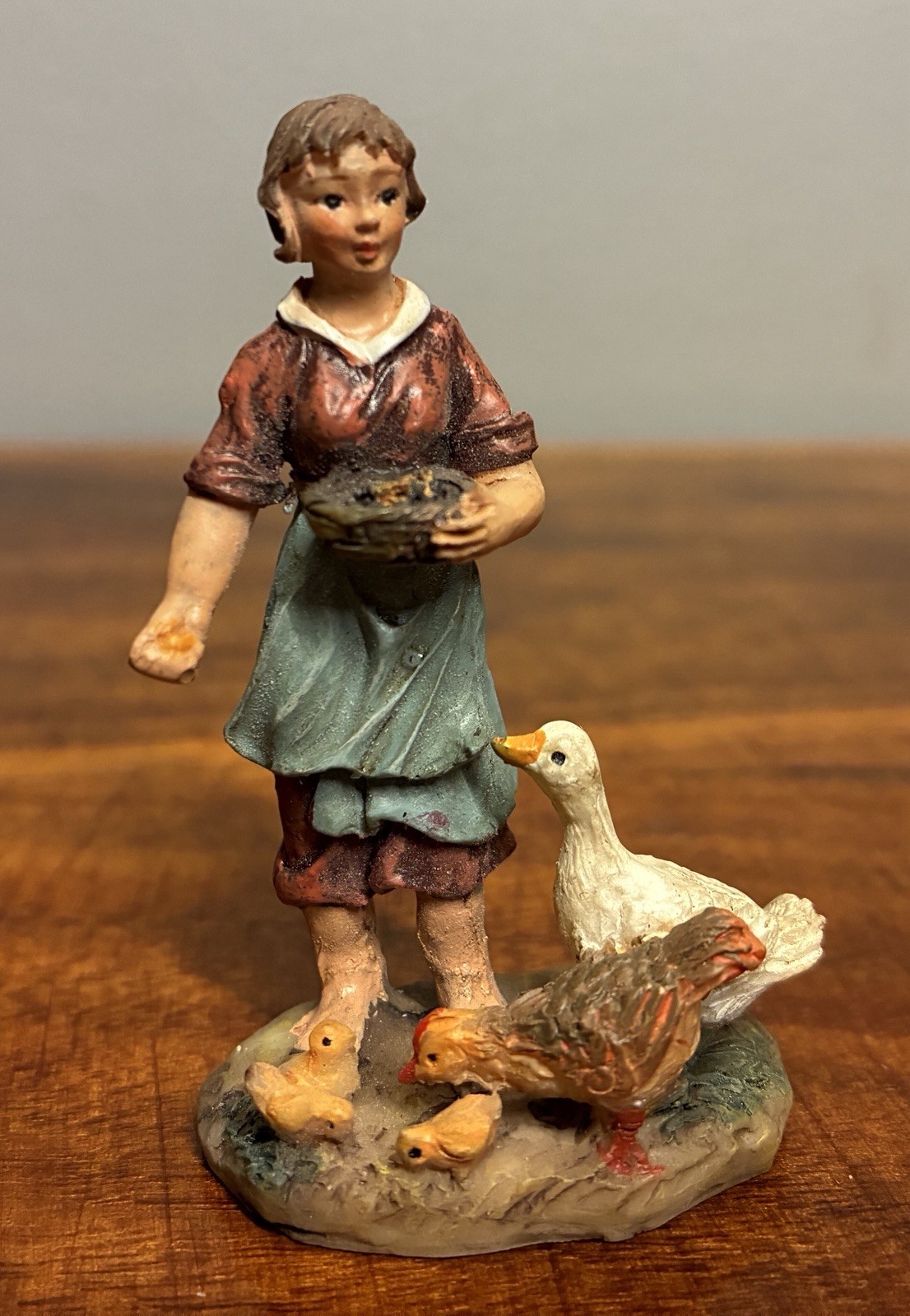 Grandeur Noel Bethlehem Village 2003 Girl w/ Geese Nativity Replacement Figure