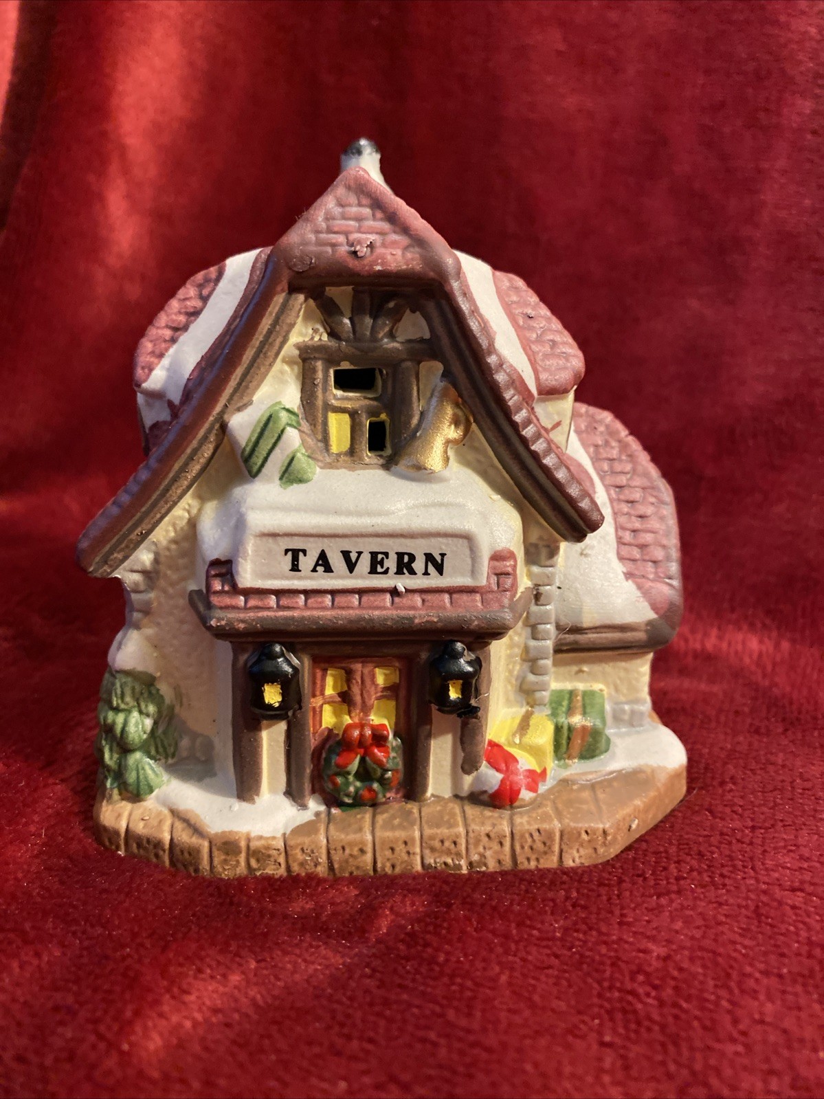 Unbranded Christmas Village Tavern 4 Inches Tall Cute