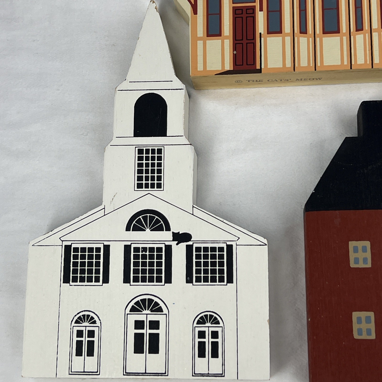 The Cat’s Meow, Book Store, Williamson Depot & White Church, Mixed Lot of 3
