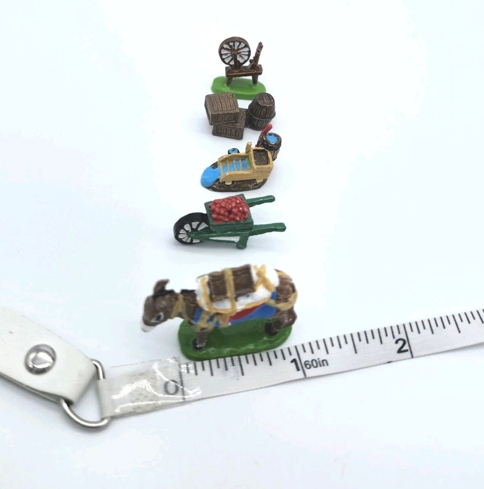 The Liberty Falls Hand Painted Solid Pewter Miniature Accessory Set AH121