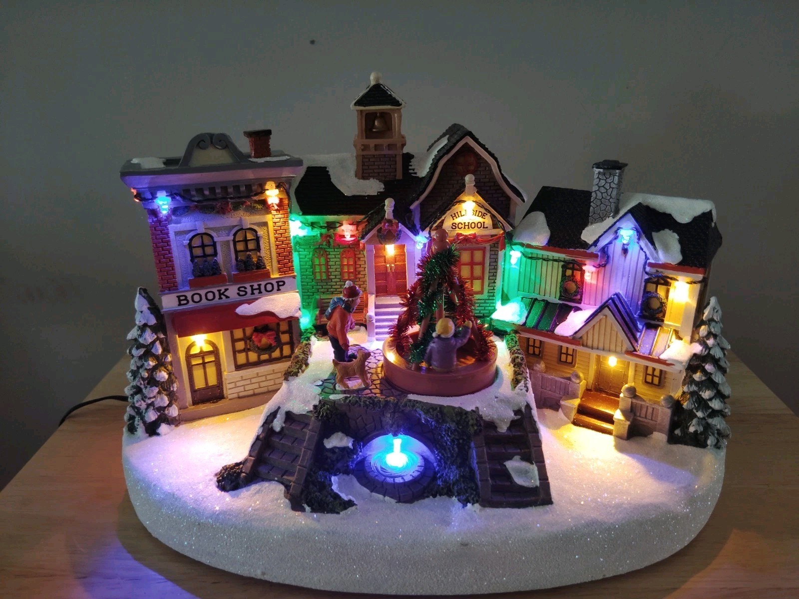 St Nicholas Square Village Town Center Motion & Lights Christmas Village “2023”