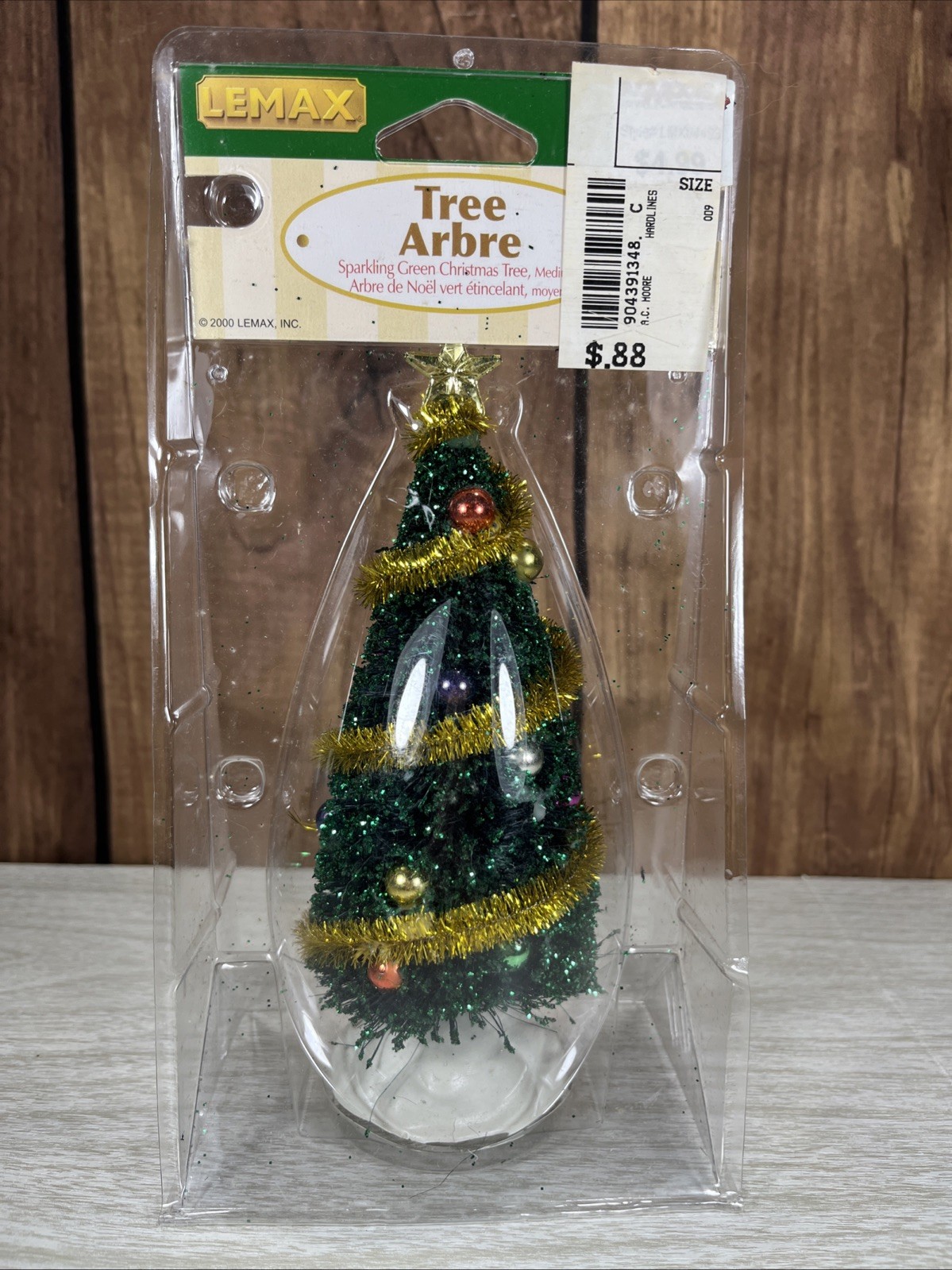 Vintage LEMAX 6″ Christmas Trees Mini Dollhouse Village Decor Xmas NEW IN BOX