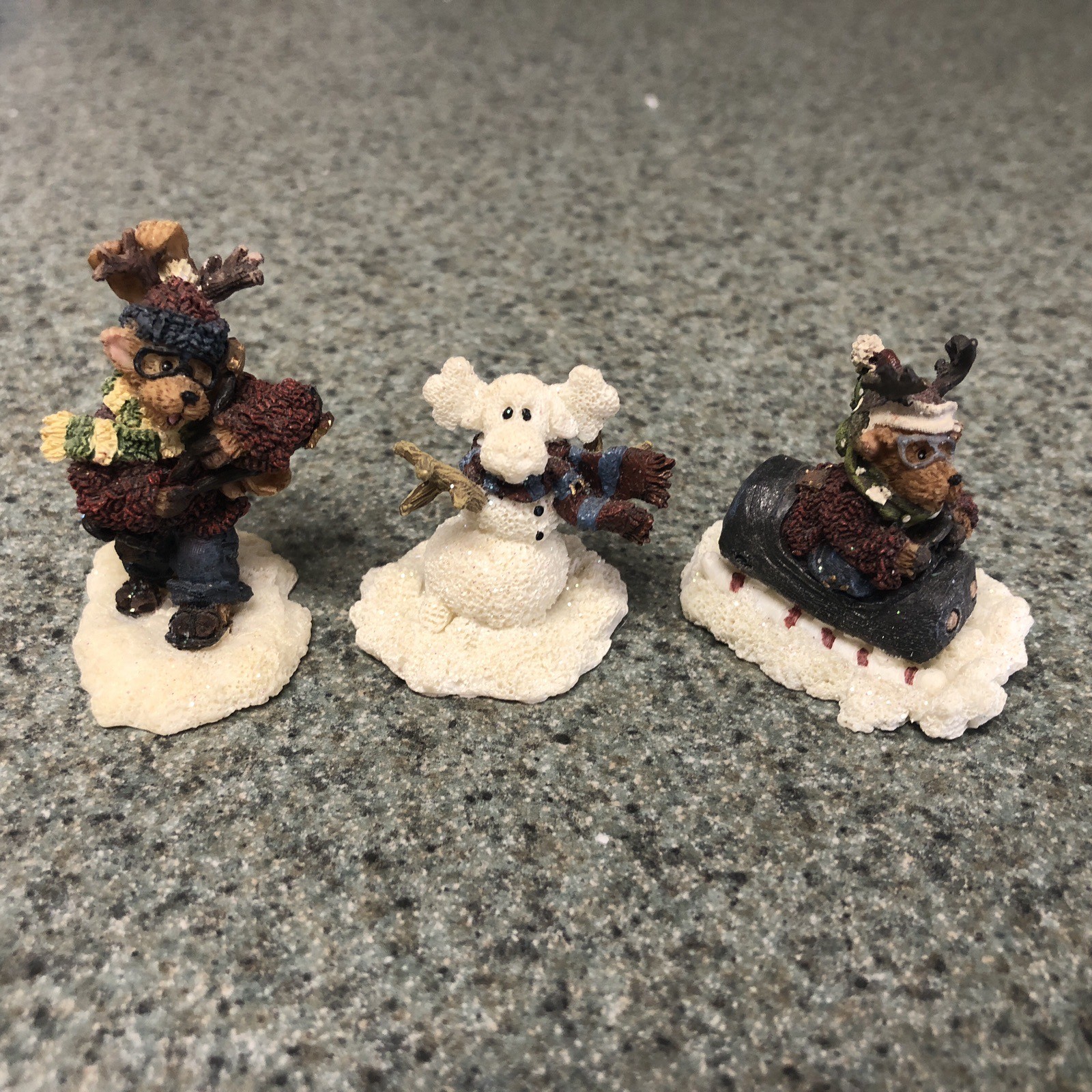 Boyds Bears Wunnerful Village Accessory Stuff Buck Snowplow,Snow Moose, Zoom