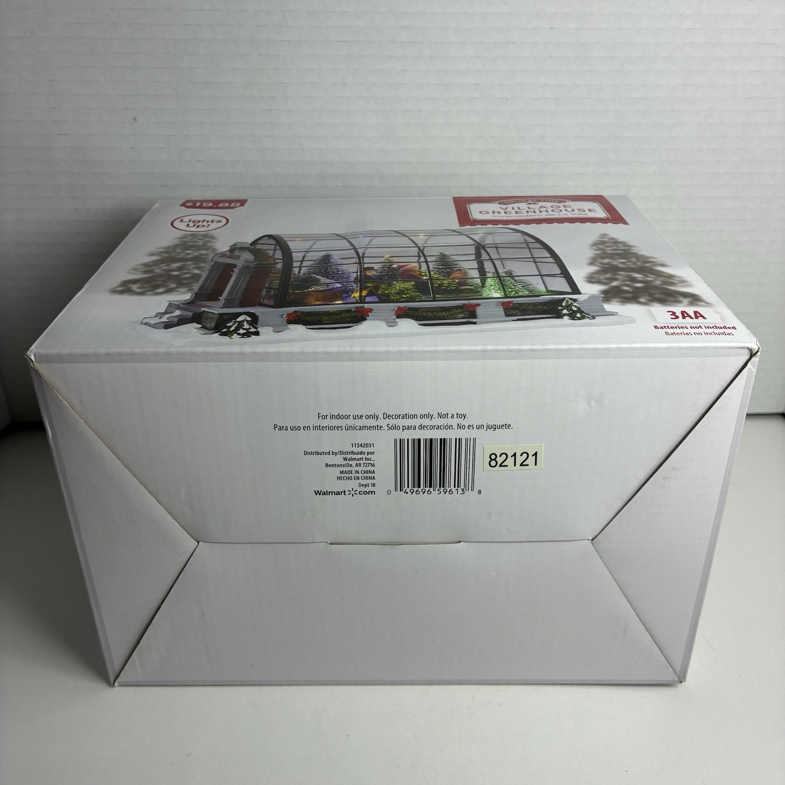 Holiday Time Light Up Village Greenhouse New Old Stock NIB