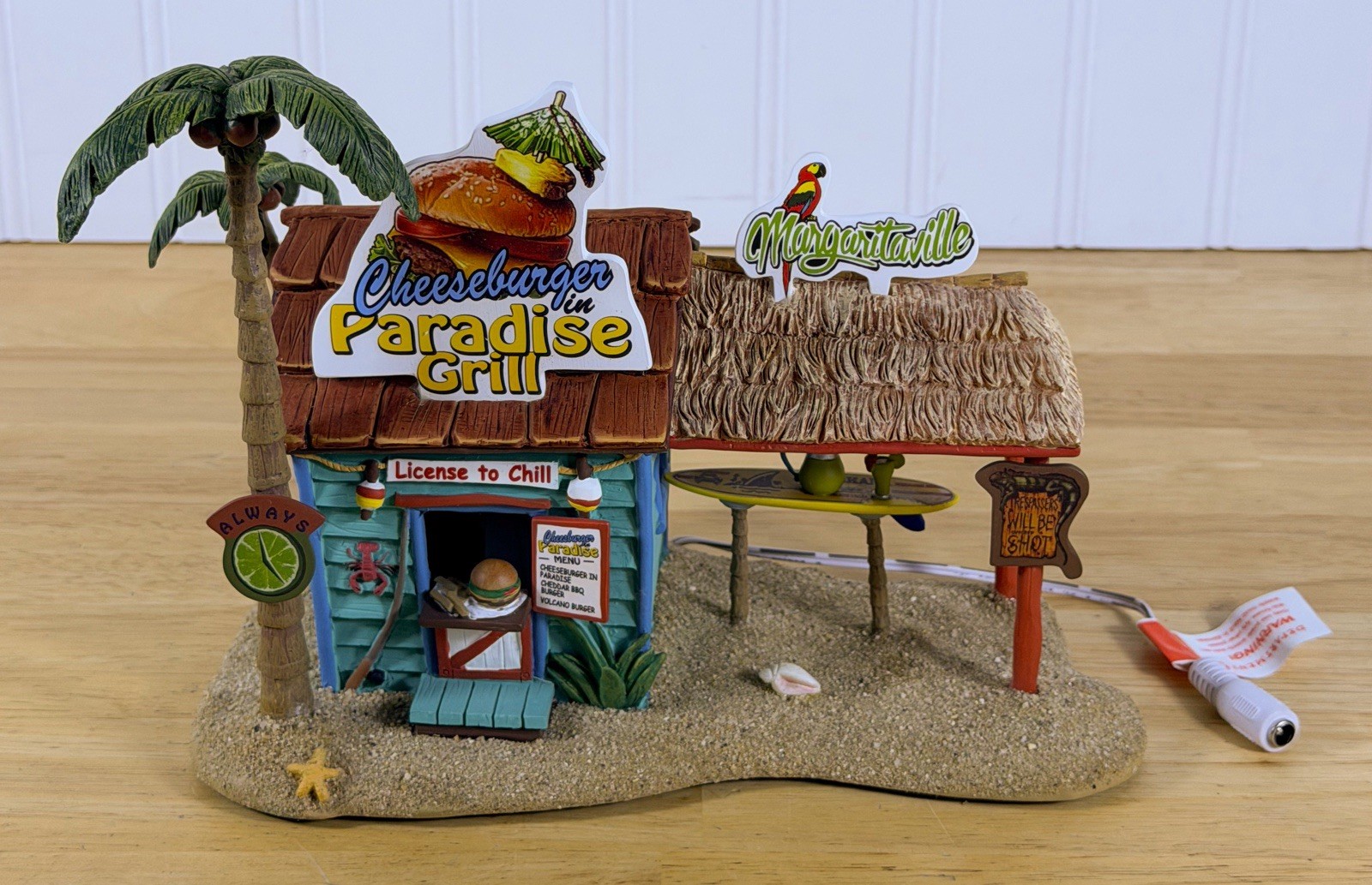 Department 56 Margaritaville Paradise Grill 4058488 + Rocking Away Figurine Lot!