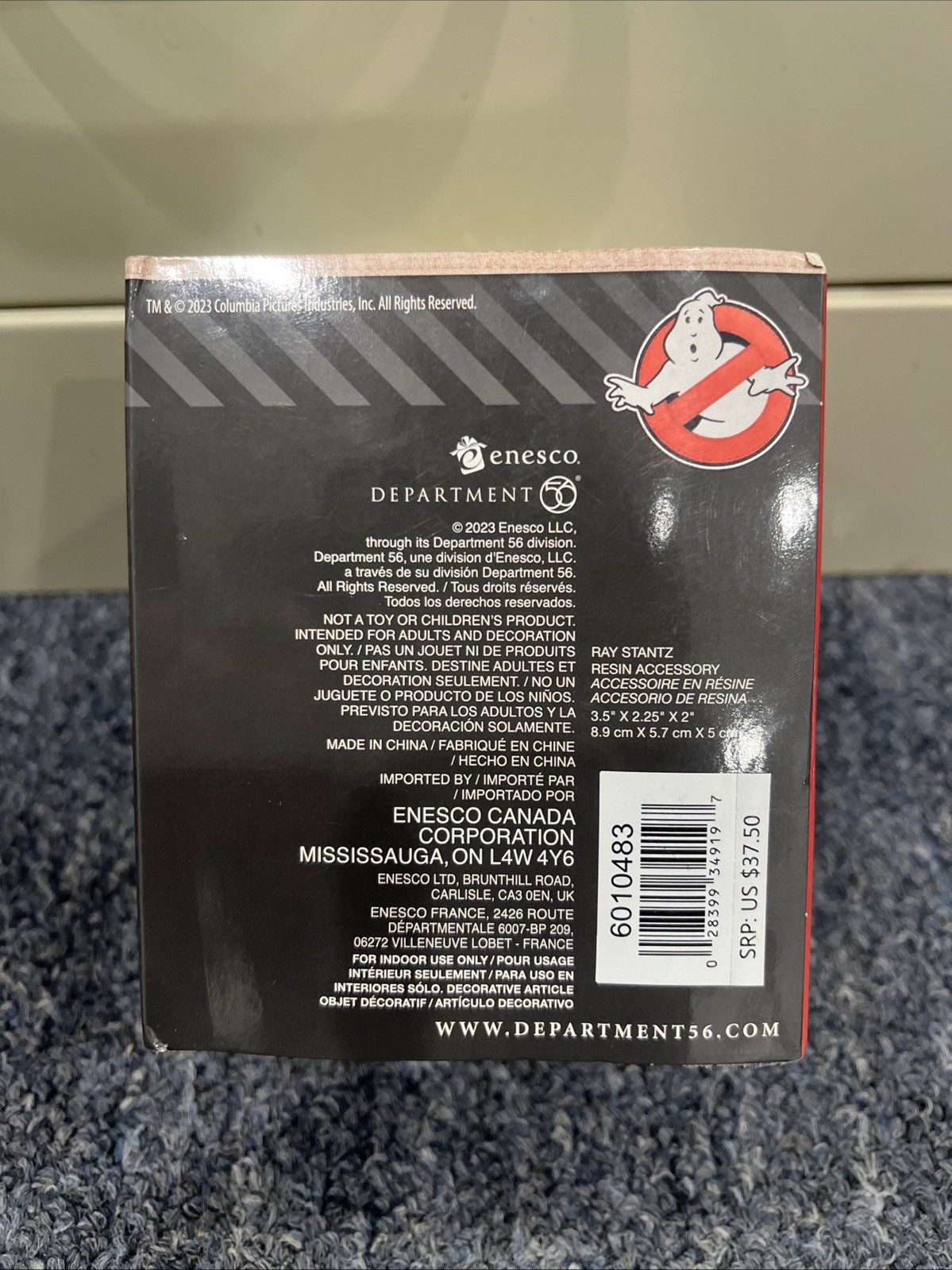 Department 56 Ghostbusters Ray Stantz 6010483 Dept 2023 NEW