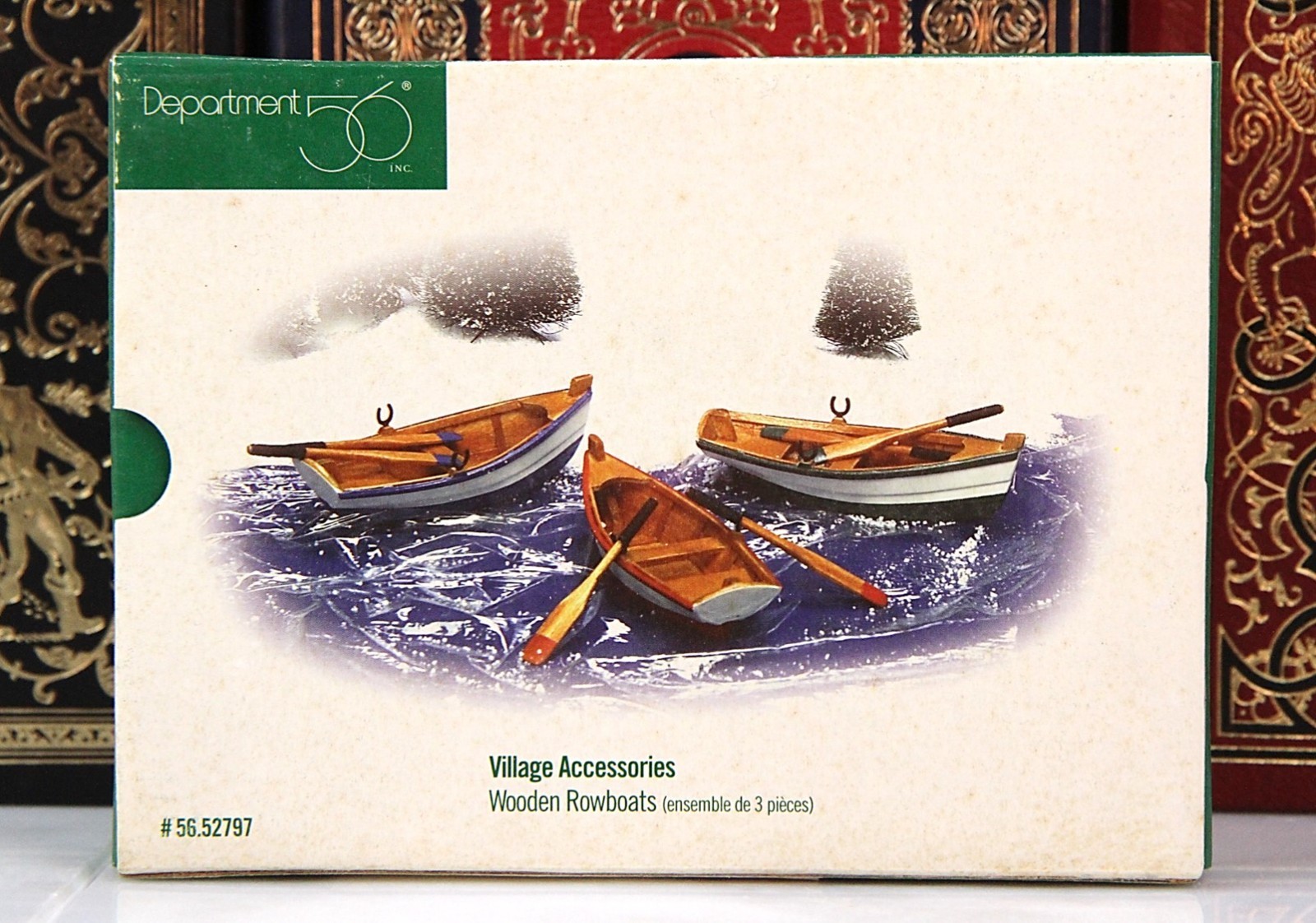 DEPT 56 WOODEN ROWBOATS Christmas VILLAGE ACCESSORIES – #52797