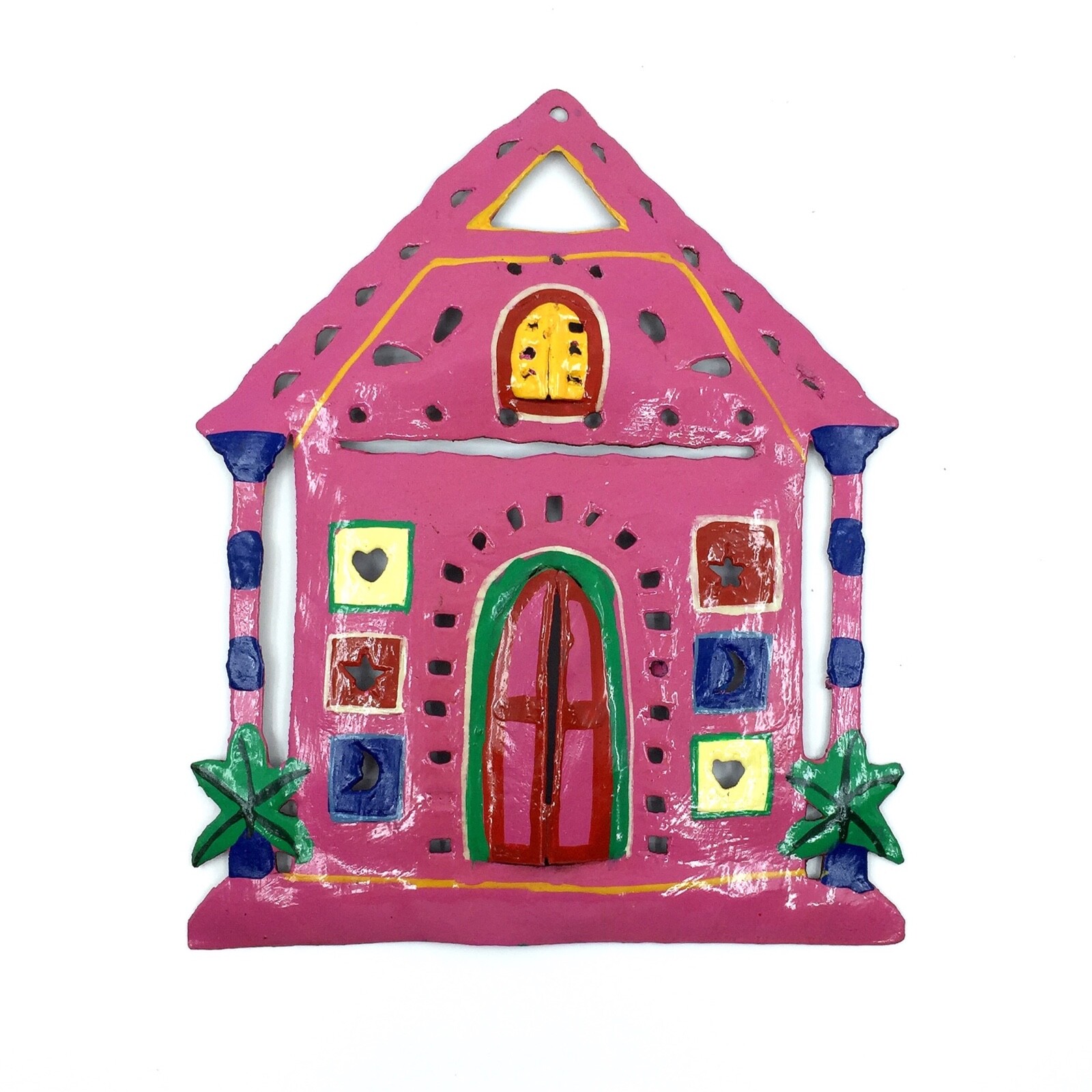 Gingerbread Conch House 8″ Tropical Indoor Outdoor Handcrafted Haitian Art #5