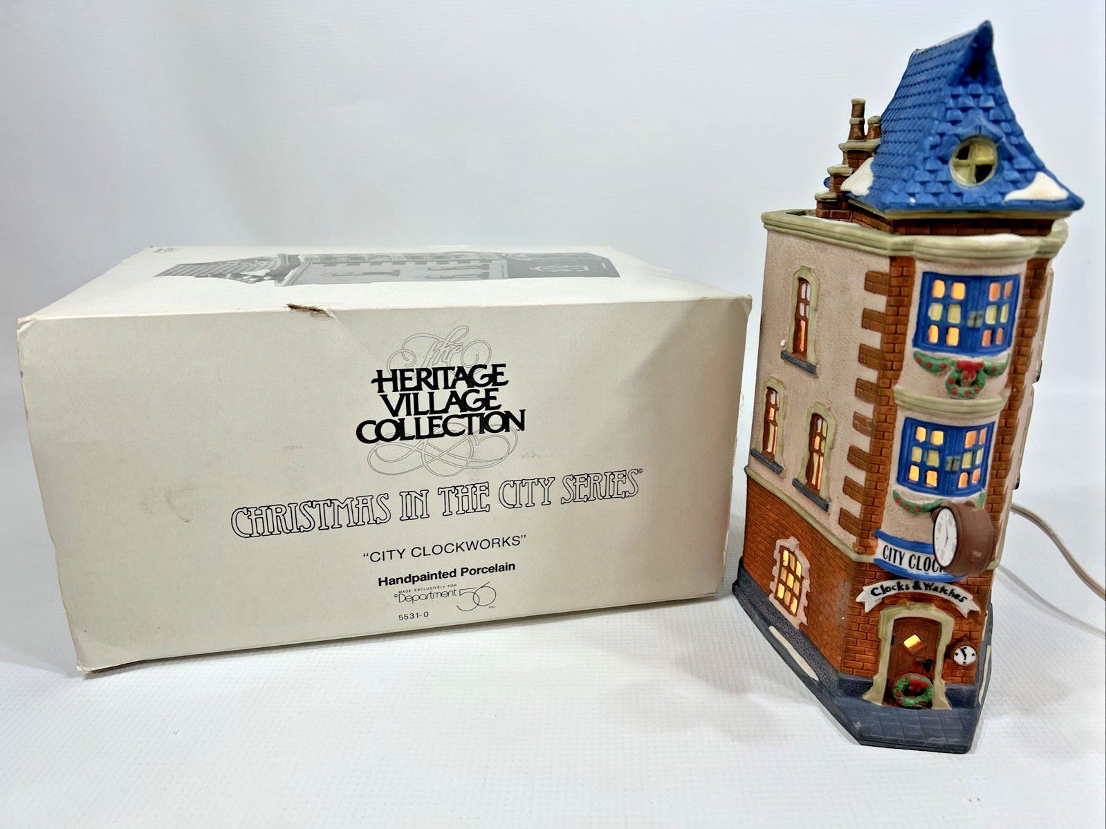 Department 56 “City Clockworks” 5531-0 Christmas In The City Series Porcelain
