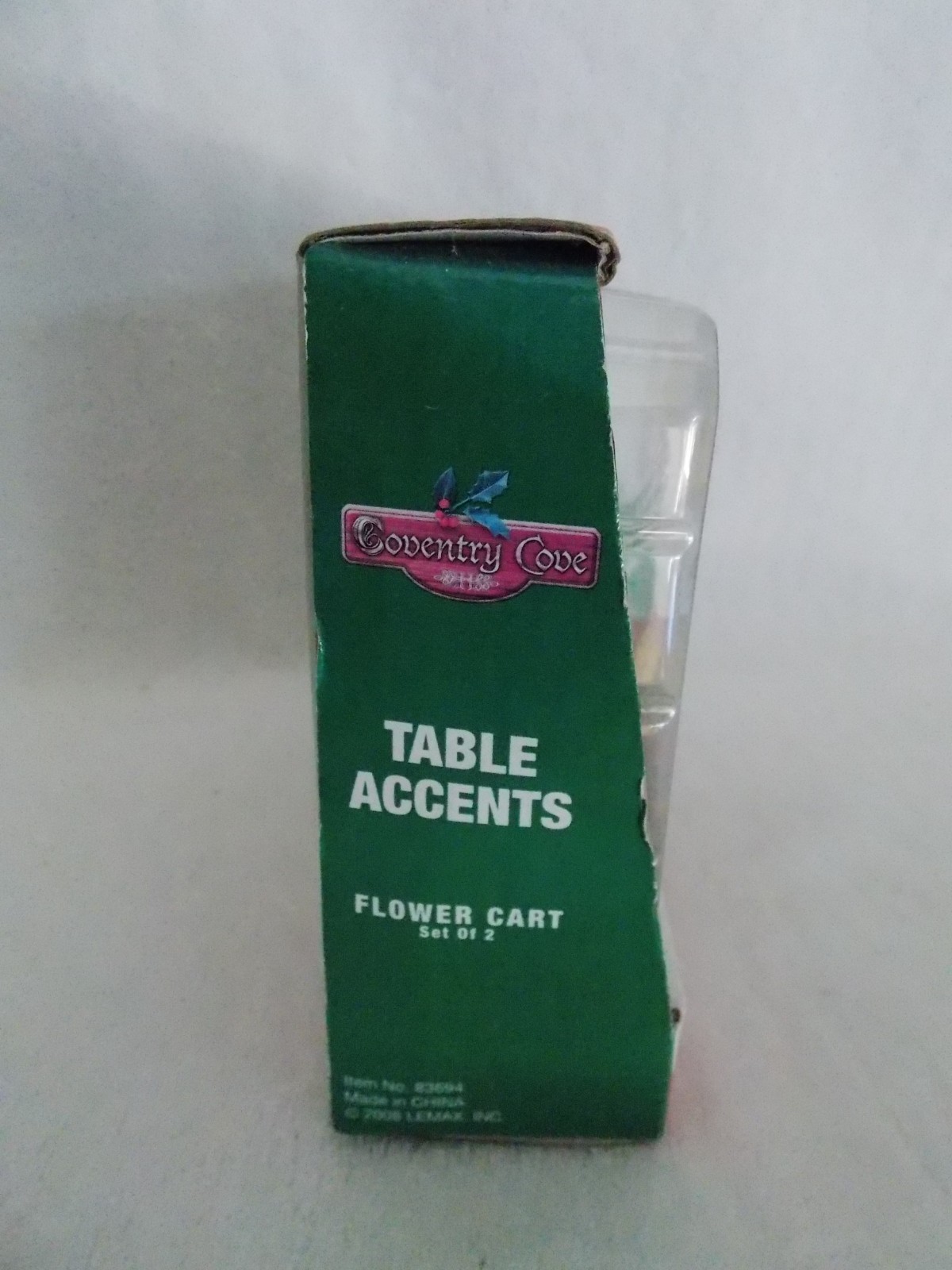 2008 Lemax Table Accents Flower Seller & Cart #83694