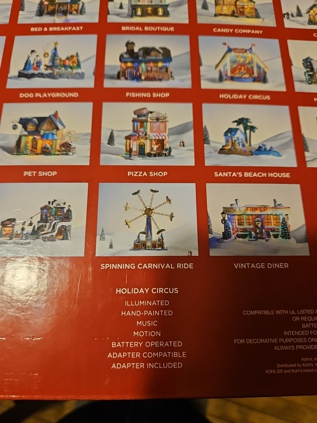 St. Nicholas Square LED Musical Holiday Circus NEW IN BOX MUSIC MOTION