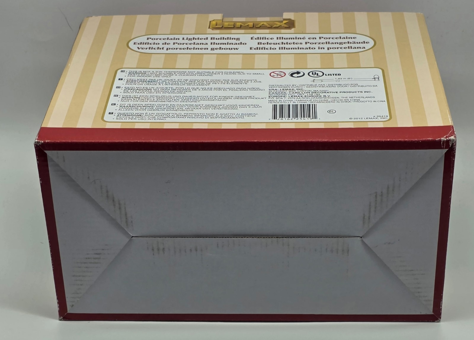 LEMAX 25419 Hobby House NIB Porcelain Lighted Building 2012