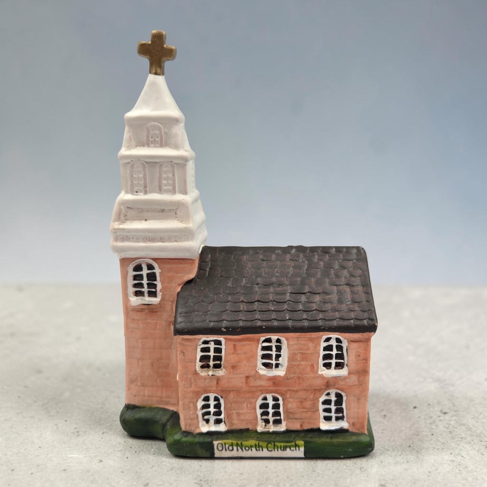 Vintage Hand Painted Ceramic House “Old North Church” Boston