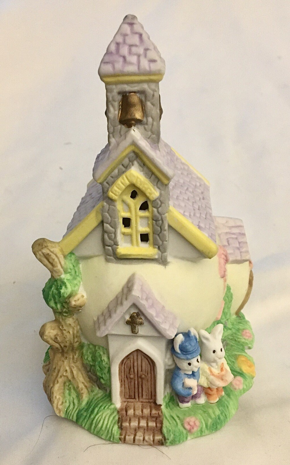 Vtg Cottontale Cottages Easter Village “Church” Easter Town 1999 Hand Painted