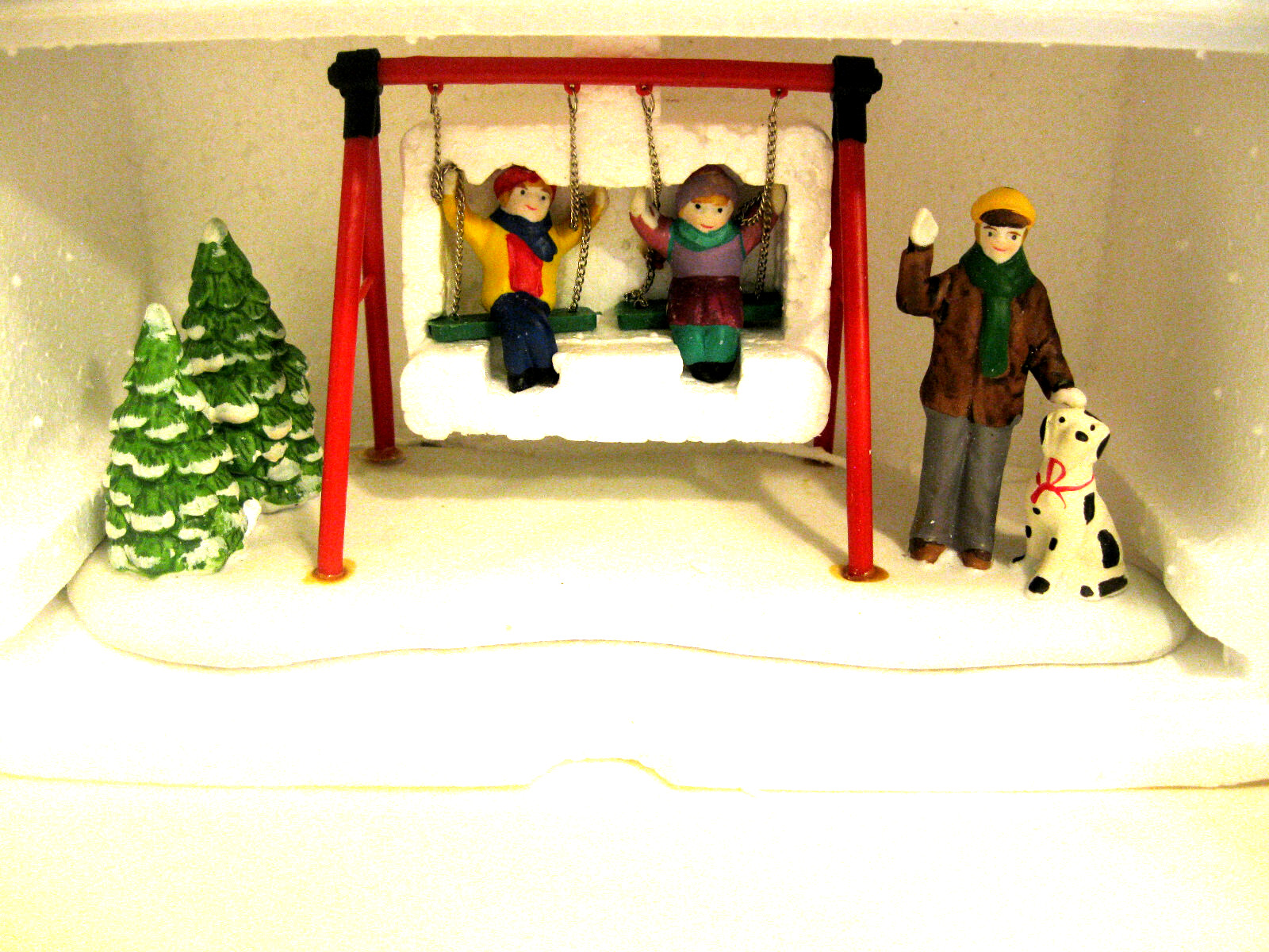 Lemax Porcelain Park Swing and Frosty Fun in original boxes