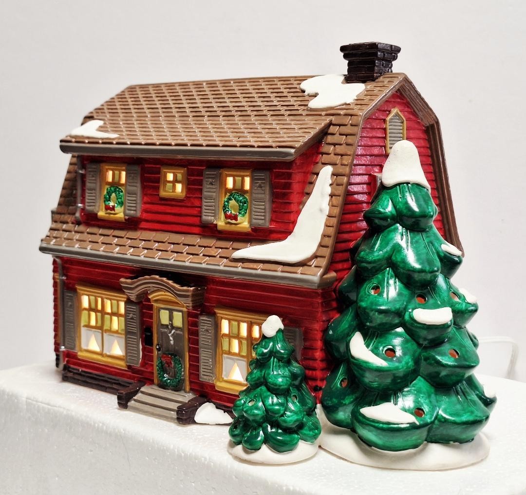 Dept 56 Original Snow Village Dutch Colonial House American Architecture Series