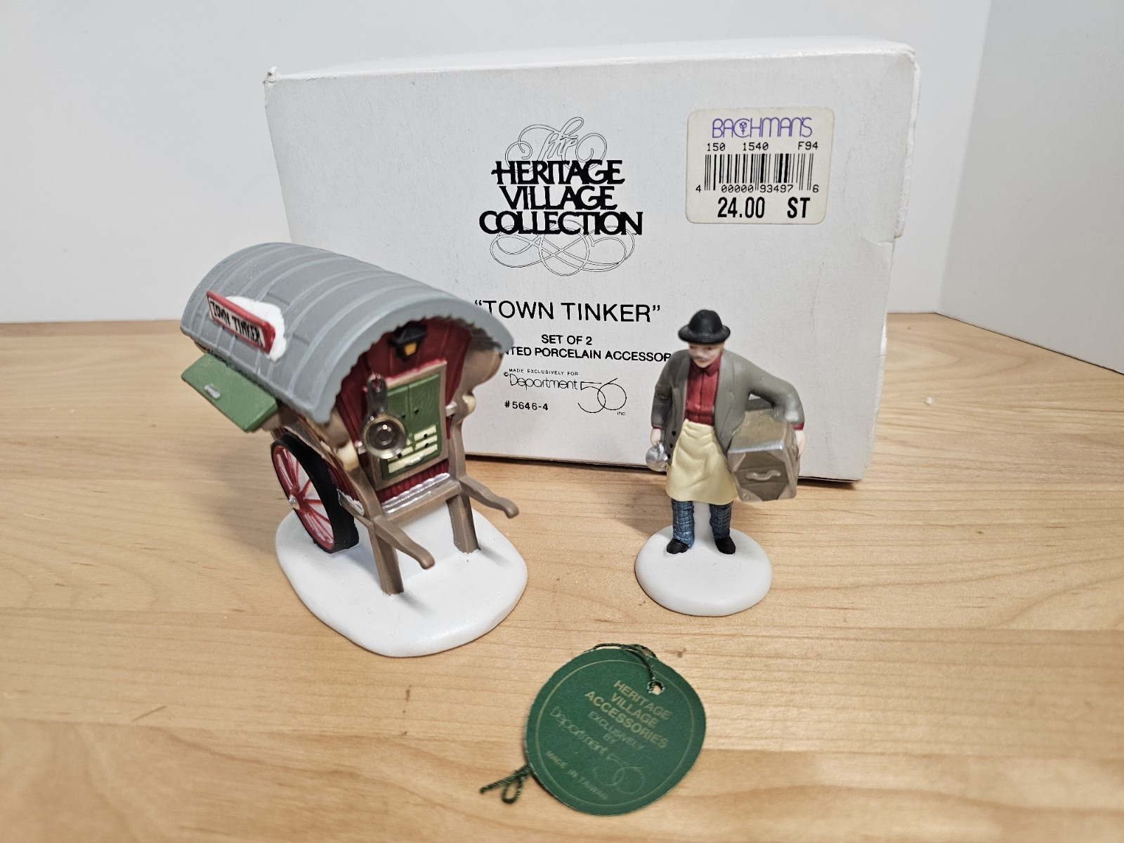 Dept 56 Town Tinker Heritage Village #56464 1992-1995