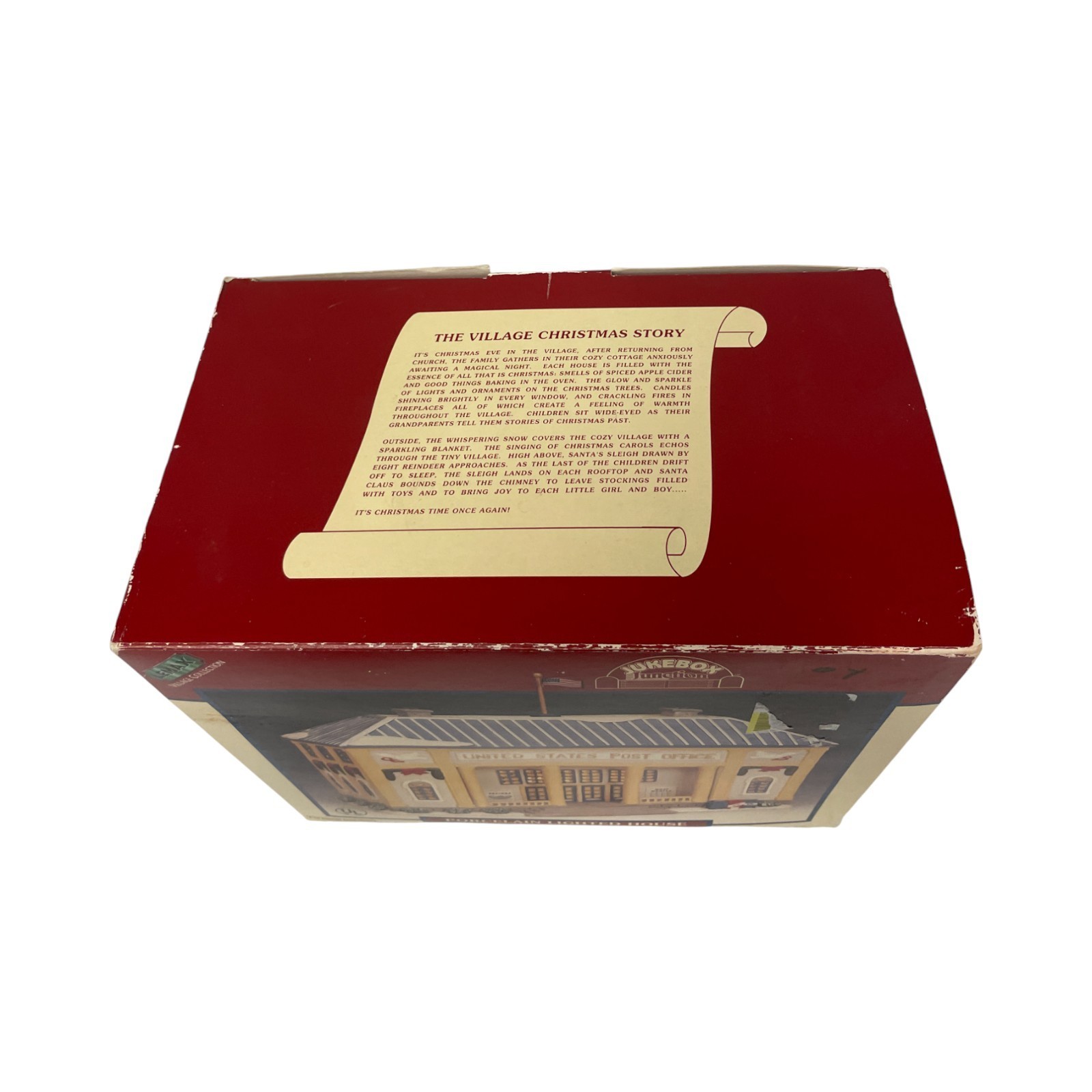 Lemax Jukebox Junction United States Post Office 1998 Porcelain Lighted House