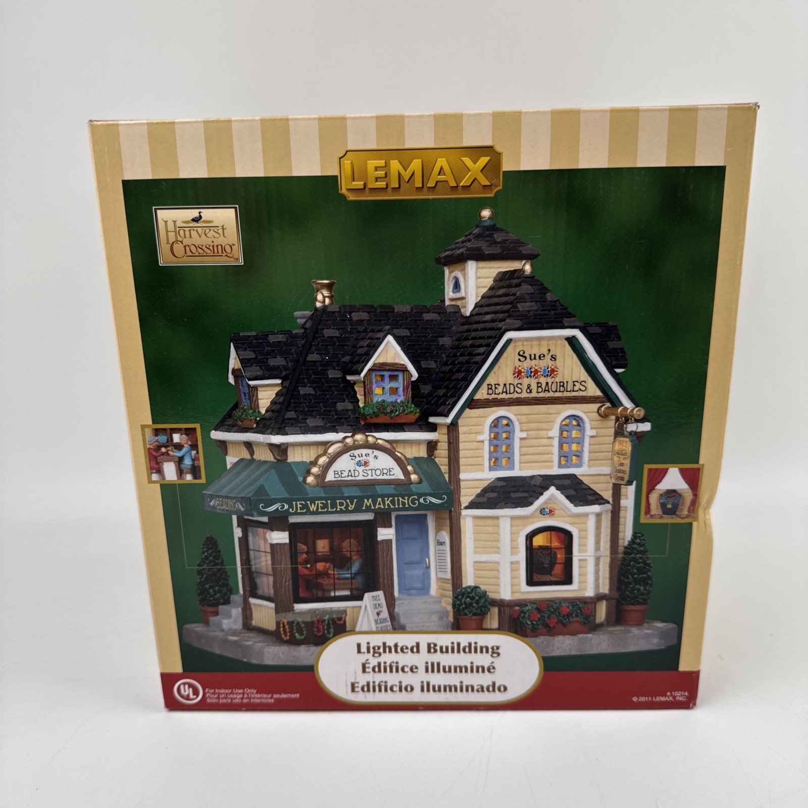 NEW 2011 Lemax Harvest Crossing Sue’s Beads & Baubles Store RETIRED RARE #15214