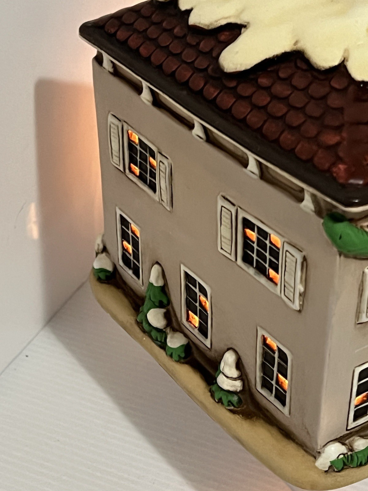Vtg Lefton Penny House Colonial Village Hand Painted 1986 Made in Taiwan No Box