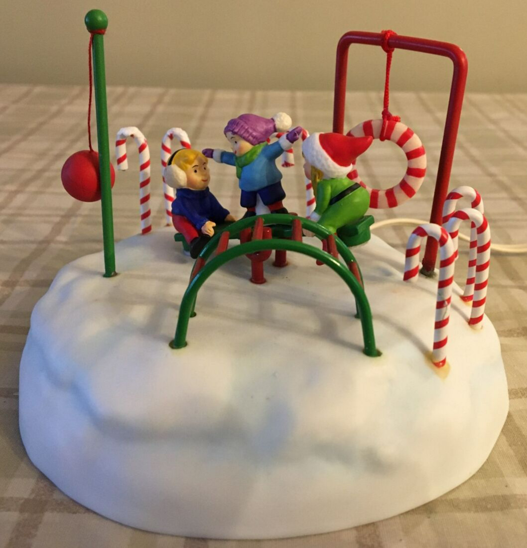 Dept 56 North Pole Series FROSTY PLAYGROUND Retired In 2005 VIDEO