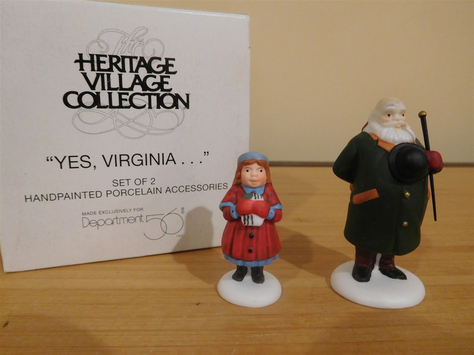 Dept 56 CIC Accessory – Yes, Virginia… – #56.58890 – Set of 2 – Free Ship