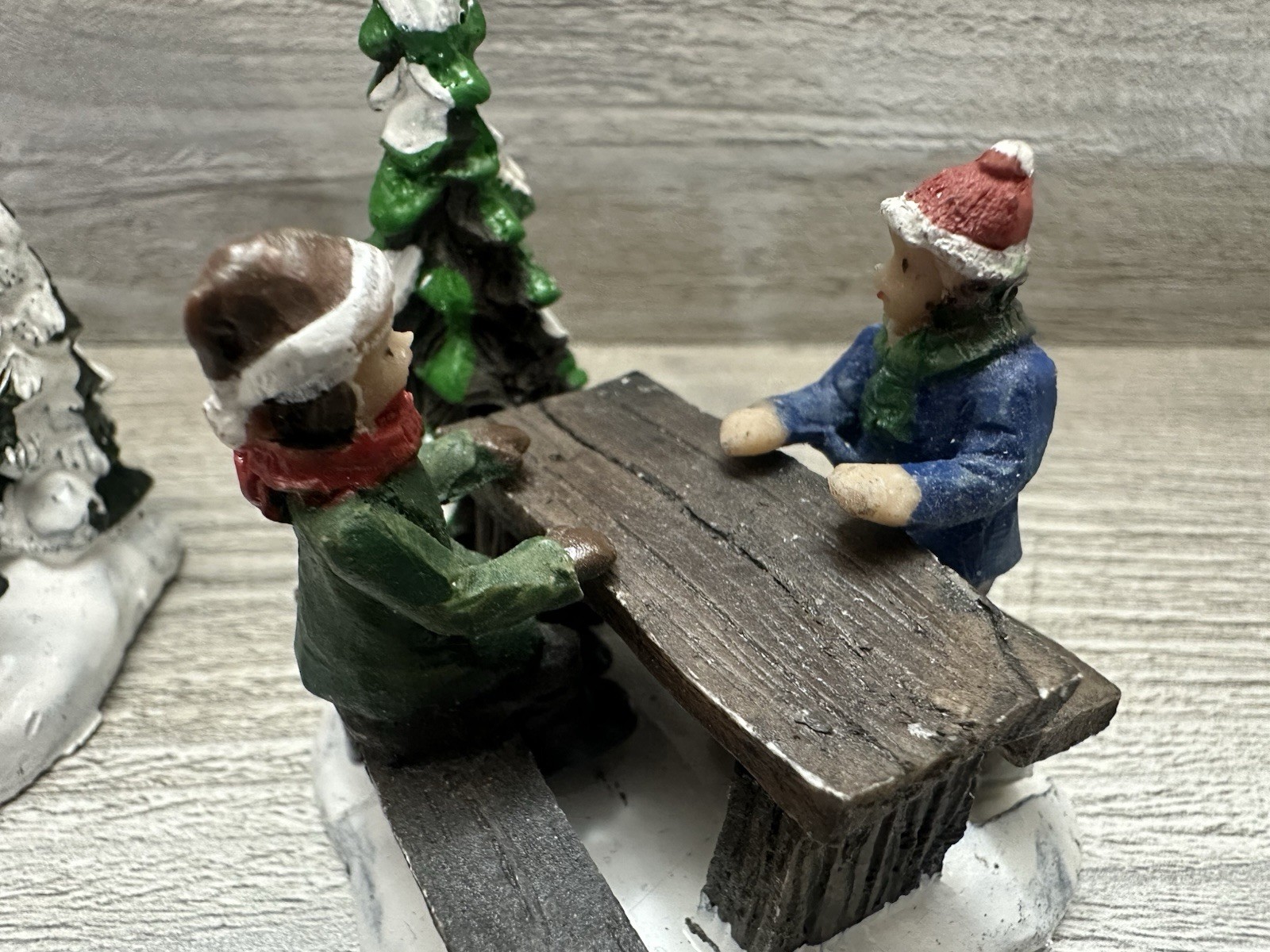 Children SMALLER SCALE Christmas Village Figurines Set Of 2 For Christmas Villag