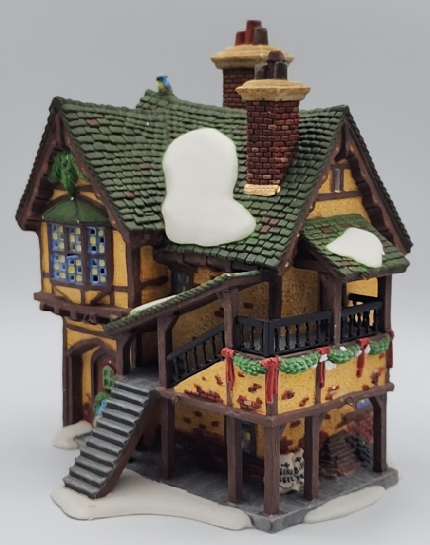 Dept 56 Wingham Lane Parrot Seller Light Cages Sign Orig Box & Foam READ BLUE