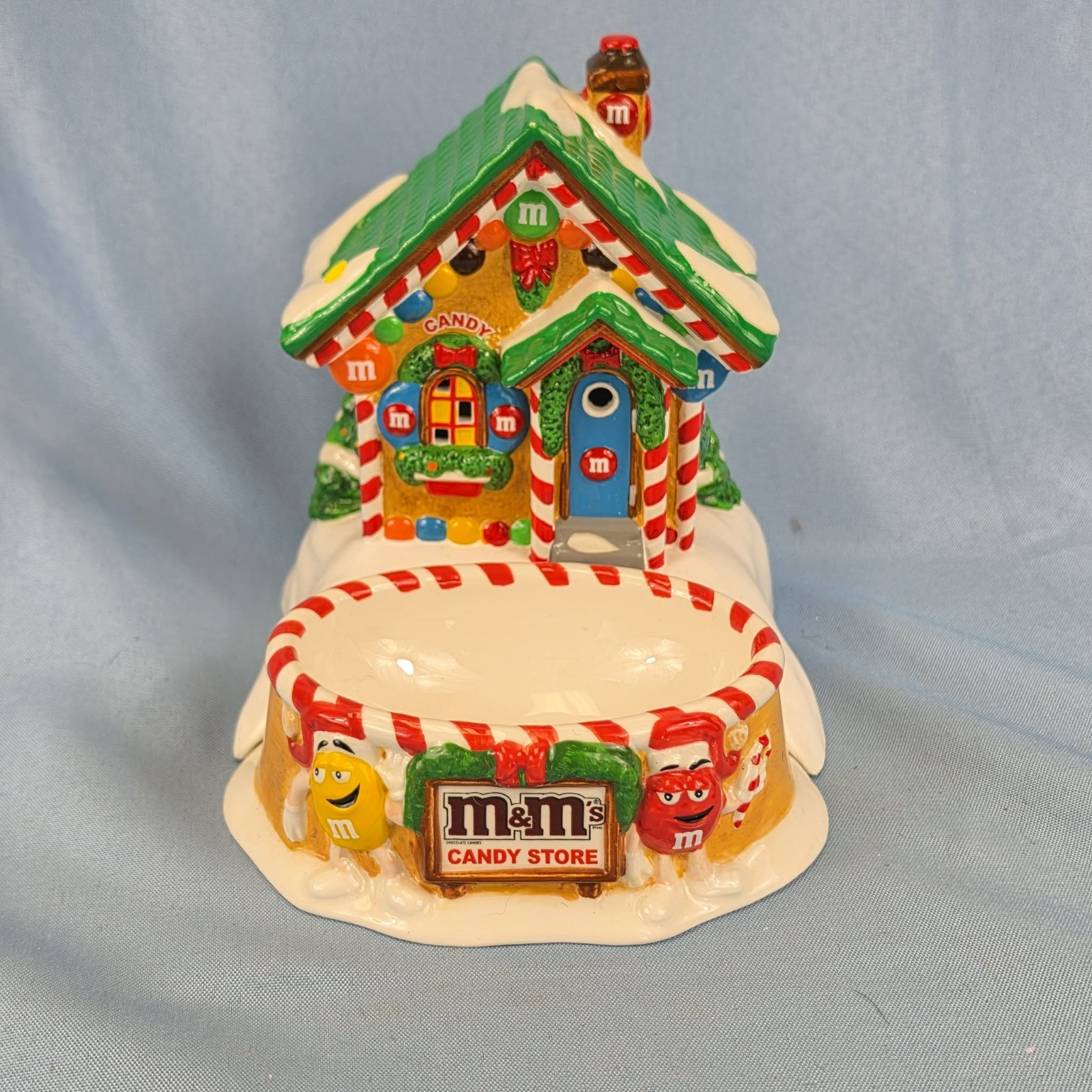 Dept 56 M&M’s Candy Store Lighted Candy Dish Village Accessory 2004 Working