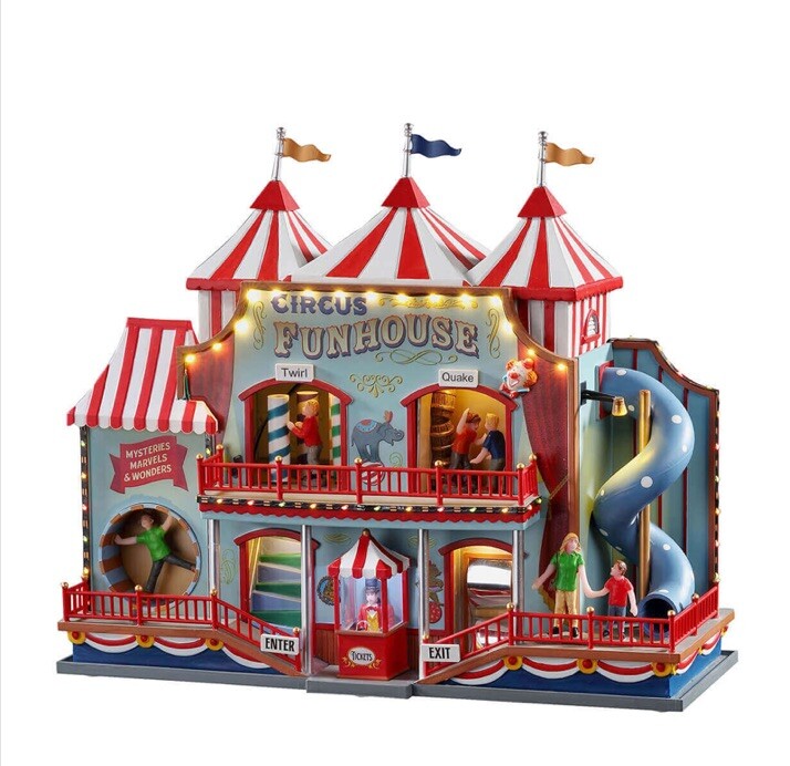 Lemax Circus Funhouse Holiday Village Carnival Animated With Sound